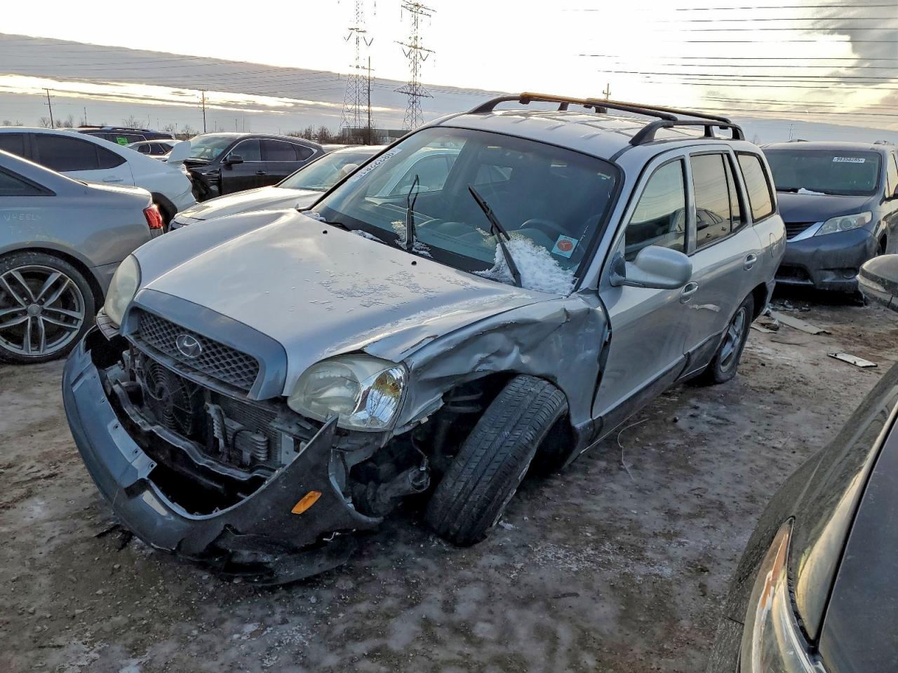 2001 Hyundai Santa Fe Gls Silver vin: KM8SC83DX1U074299