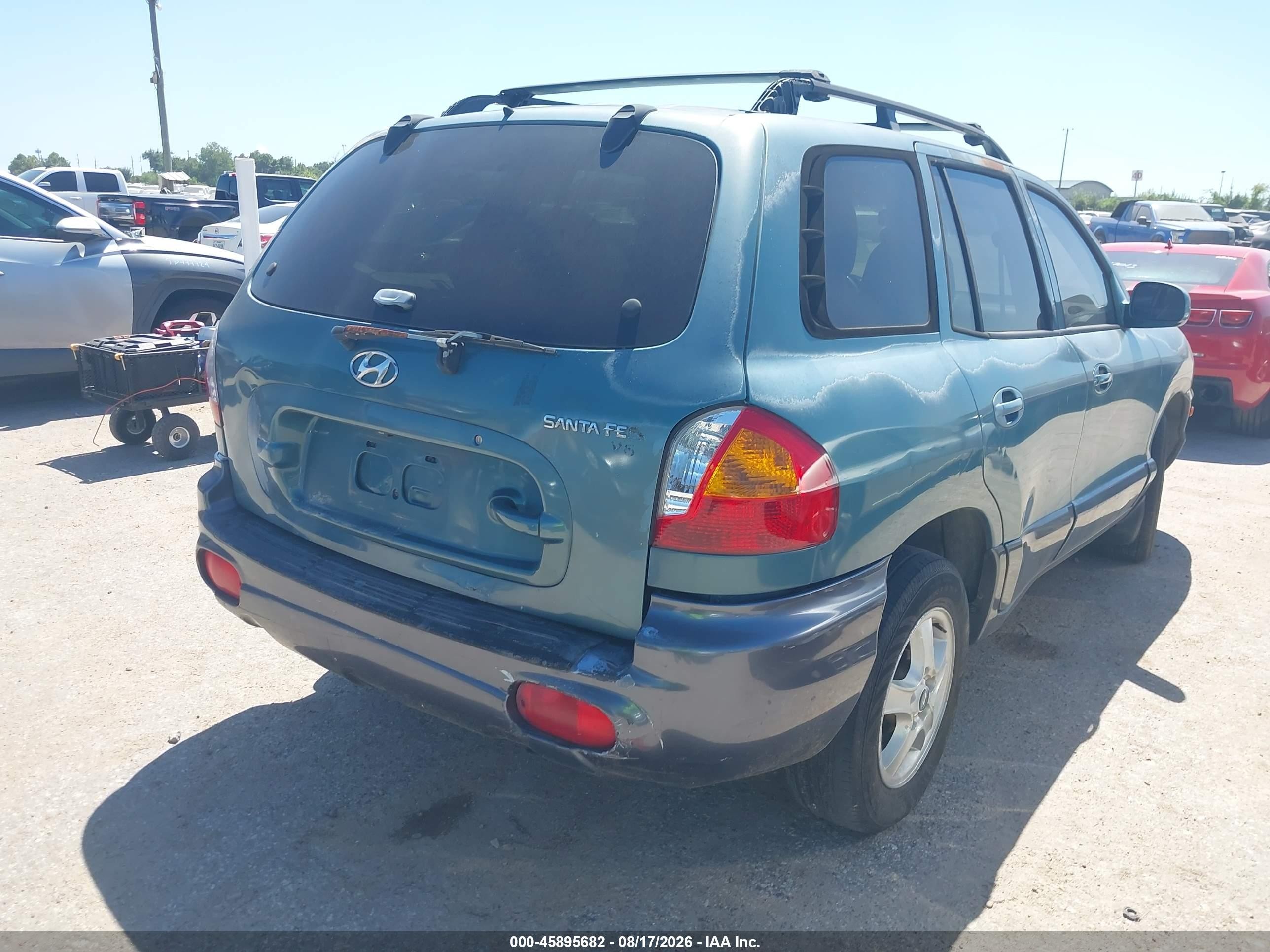 2001 Hyundai Santa Fe 2.7l V6 Gls/2.7l V6 Lx Green vin: KM8SC83DX1U128538