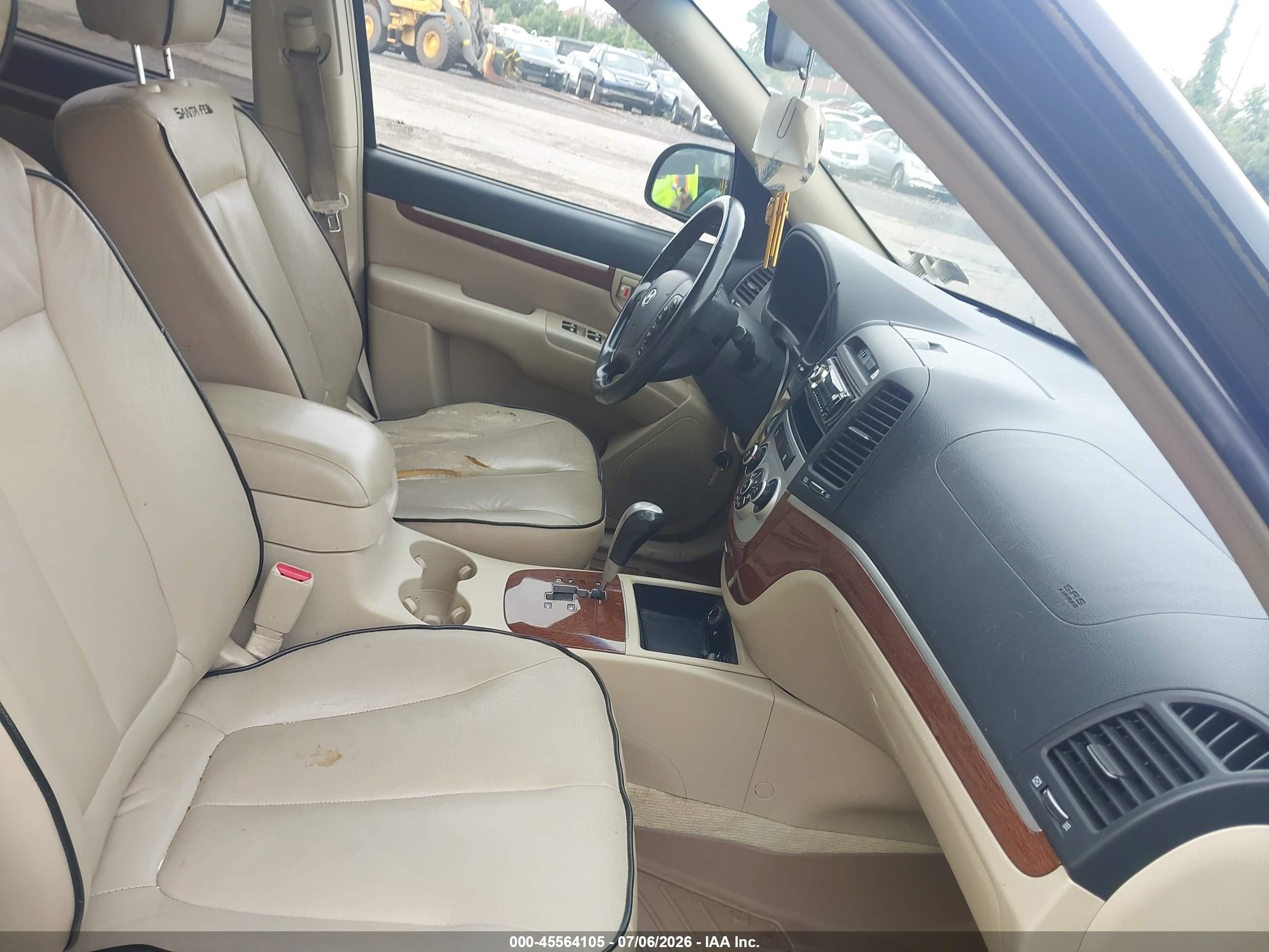 2007 Hyundai Santa Fe Gls Black vin: KM8SG13D87U098895