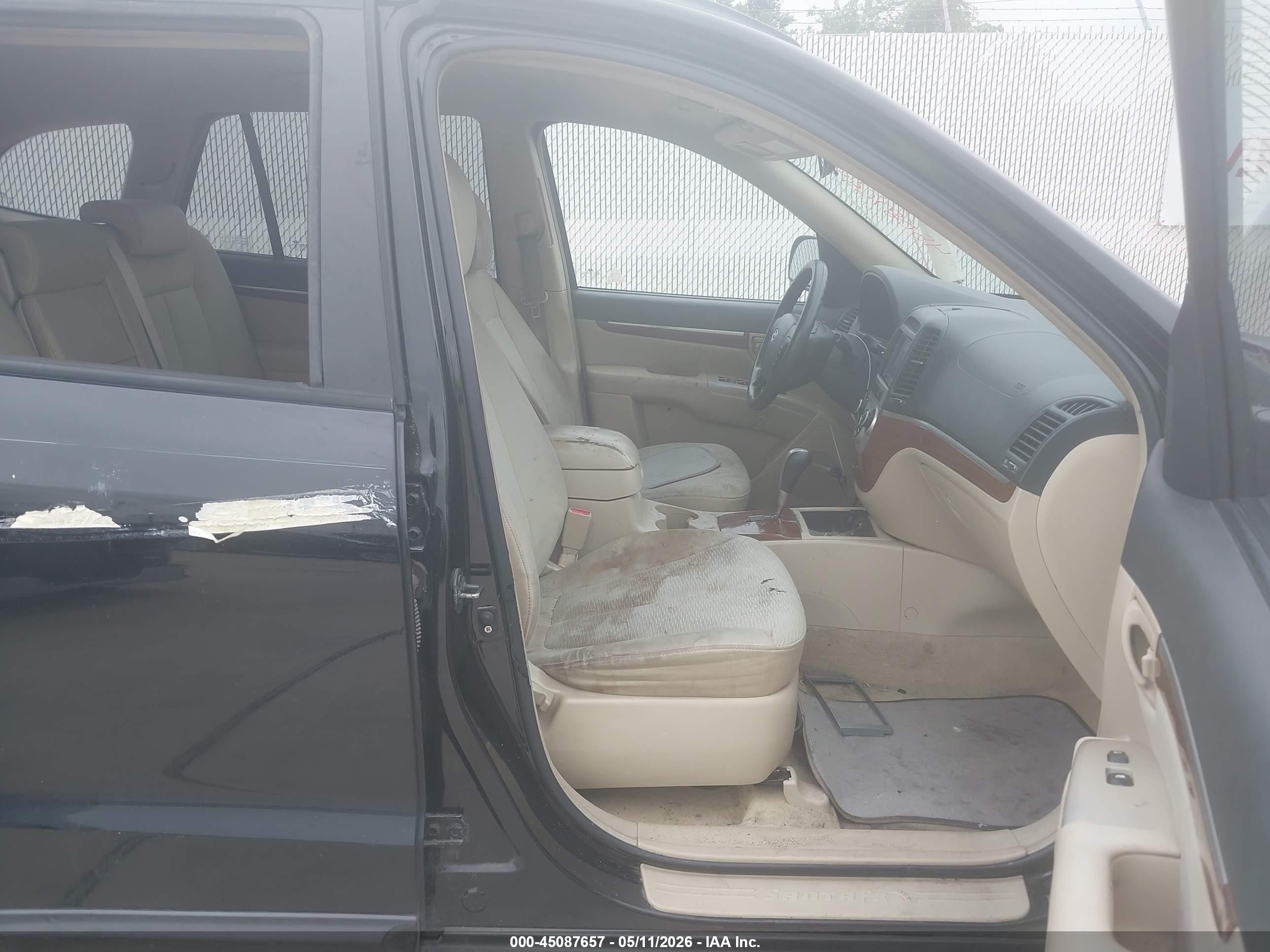 2007 Hyundai Santa Fe Gls Черный vin: KM8SG13D97U144718
