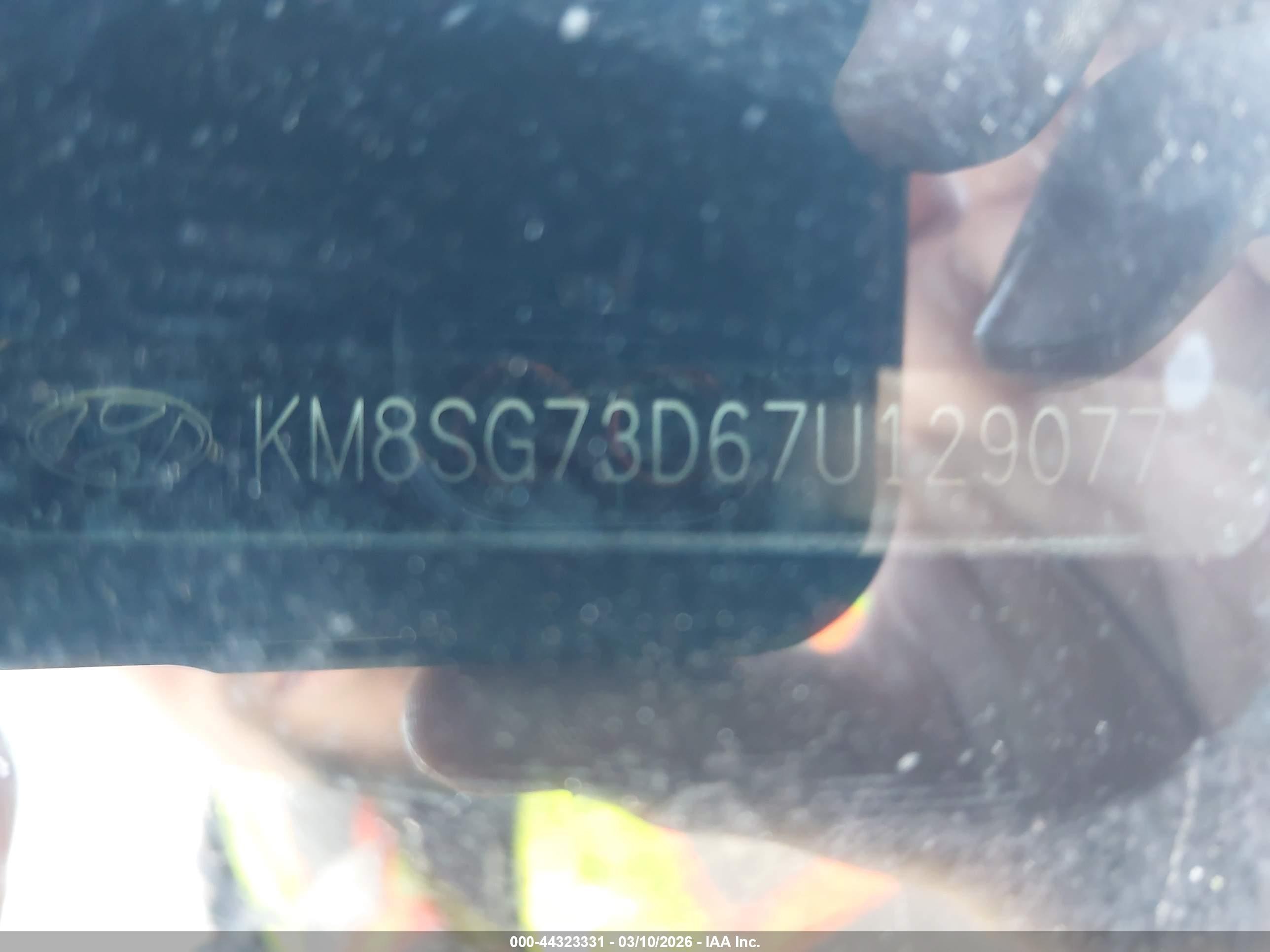 2007 Hyundai Santa Fe Gls Silver vin: KM8SG73D67U129077