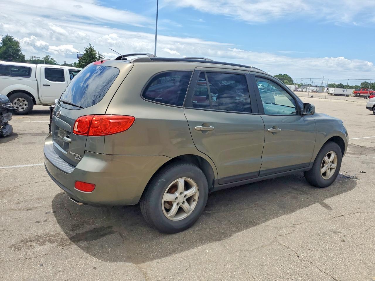 2007 Hyundai Santa Fe Gls Green vin: KM8SG73DX7U147467