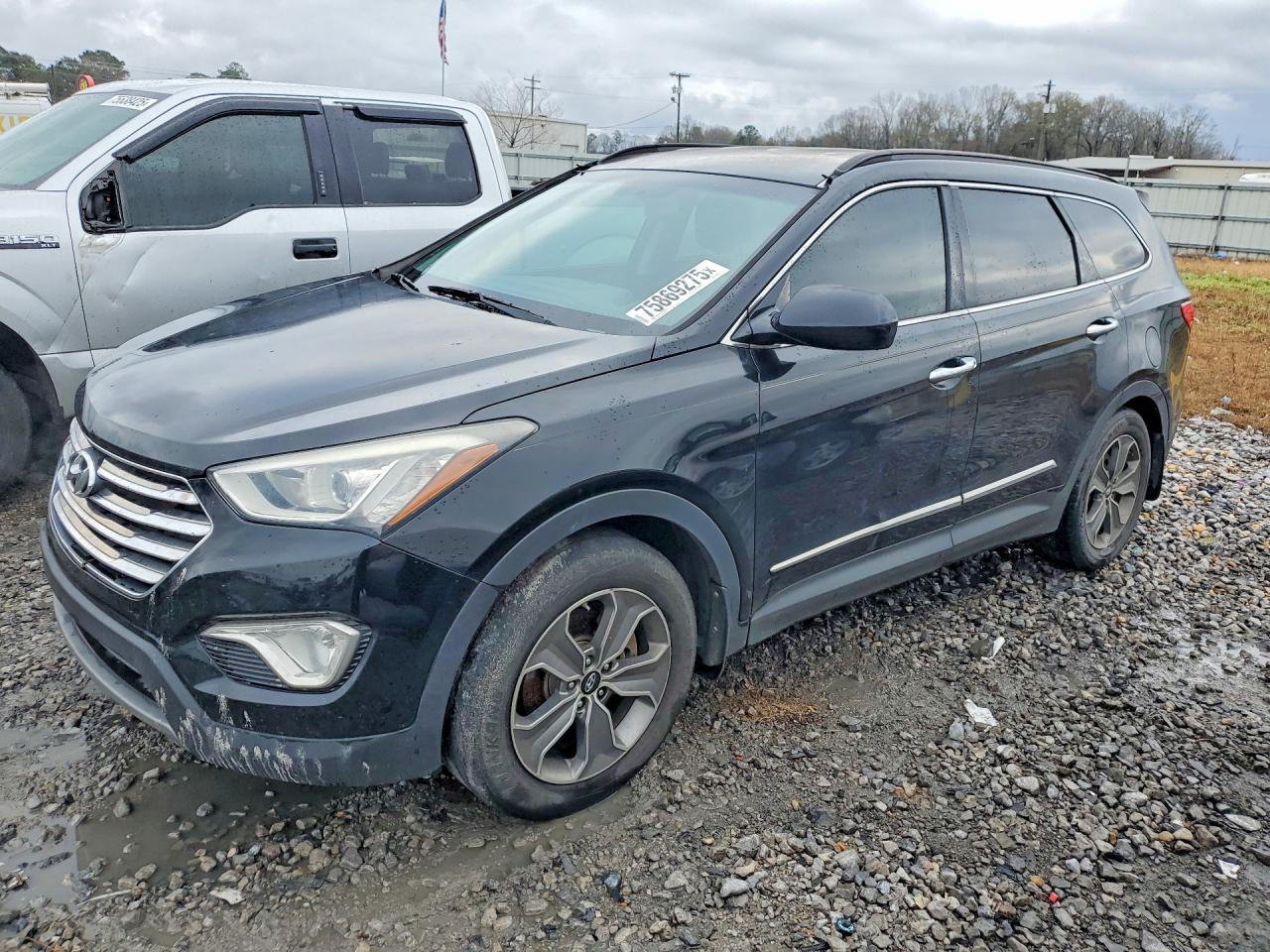 2014 Hyundai Santa Fe Gls Черный vin: KM8SM4HF0EU036196