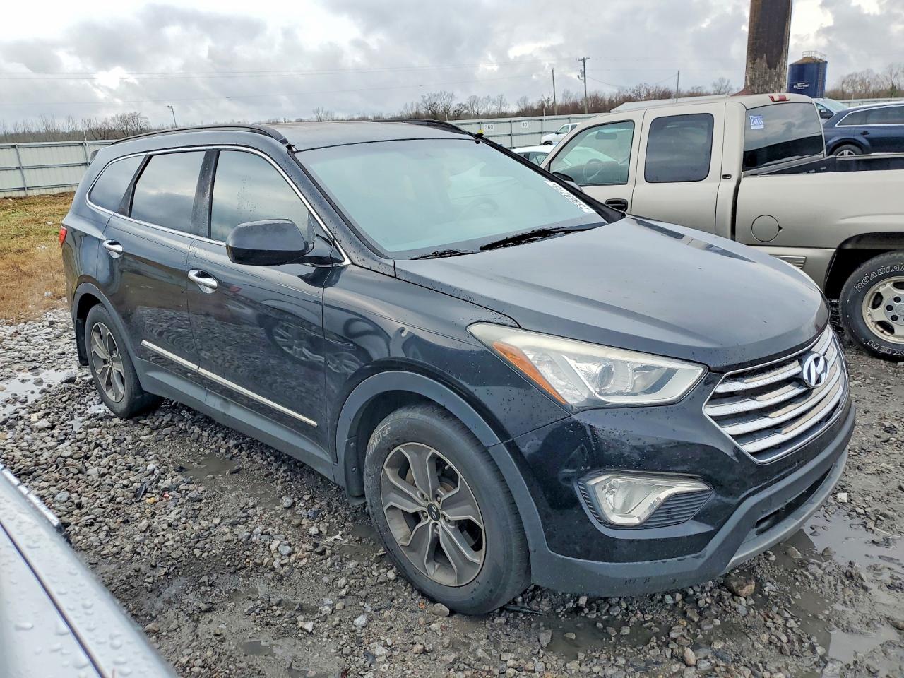 2014 Hyundai Santa Fe Gls Black vin: KM8SM4HF0EU036196