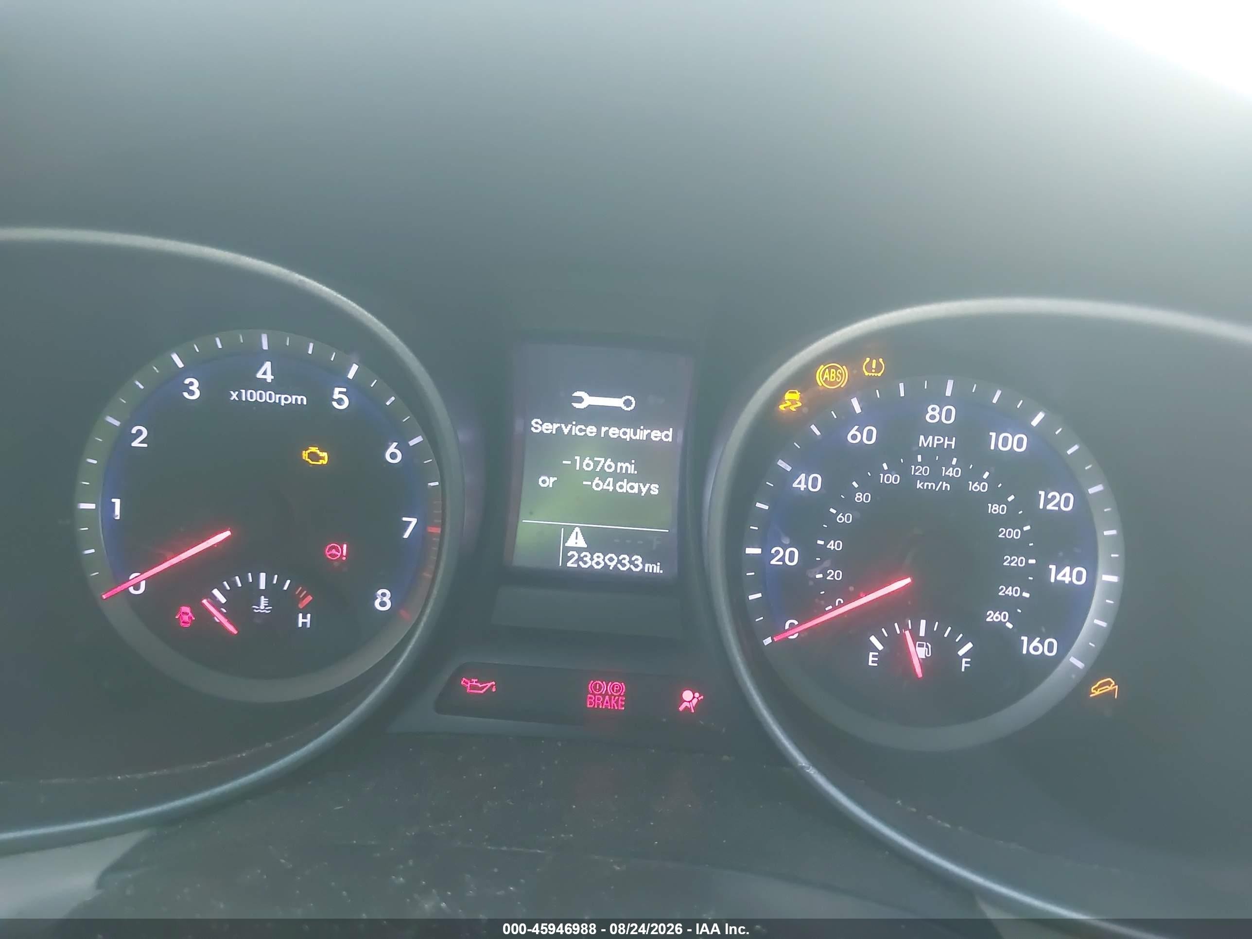 2014 Hyundai Santa Fe Gls Серый vin: KM8SM4HF2EU045367