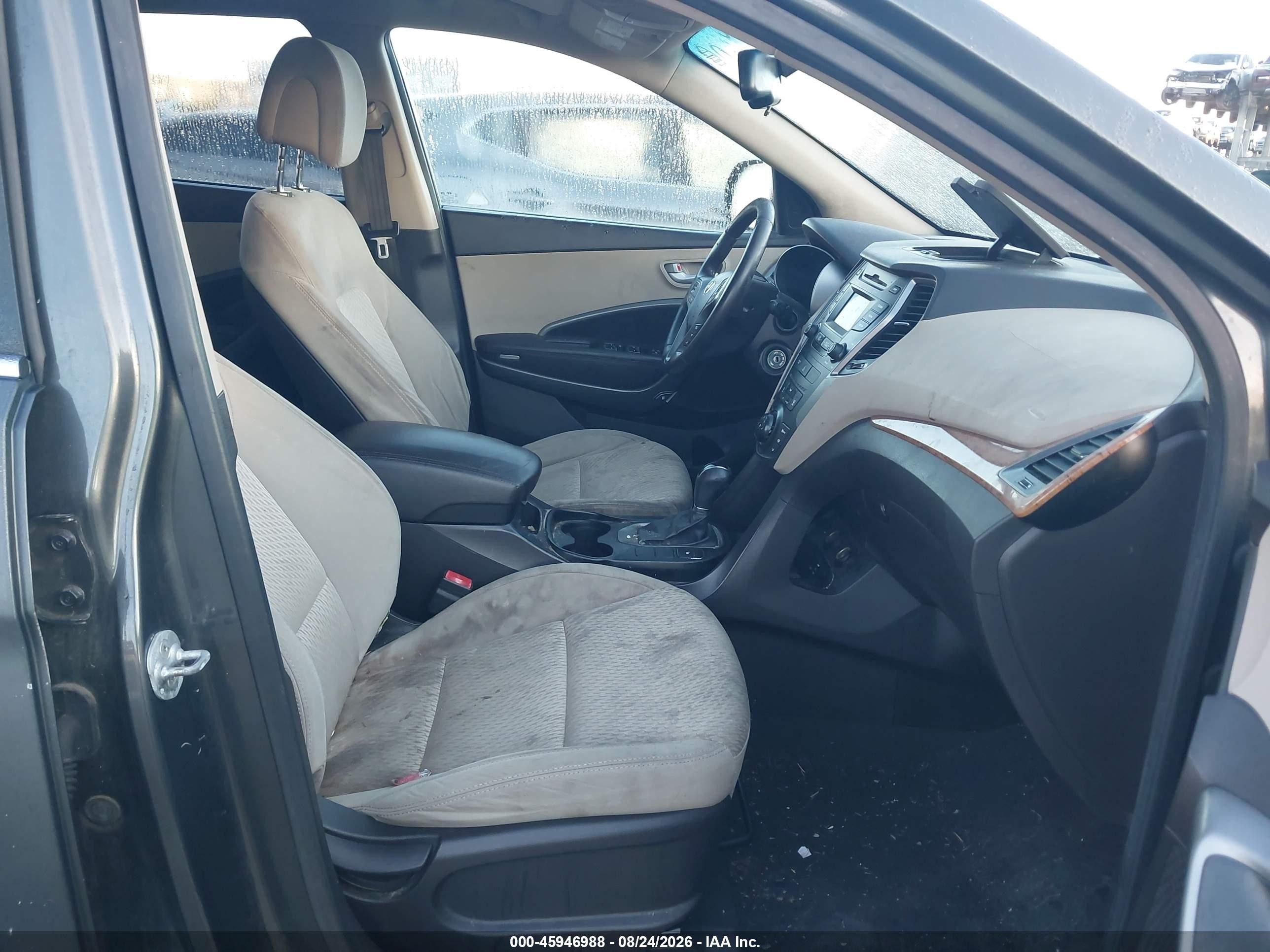 2014 Hyundai Santa Fe Gls Серый vin: KM8SM4HF2EU045367