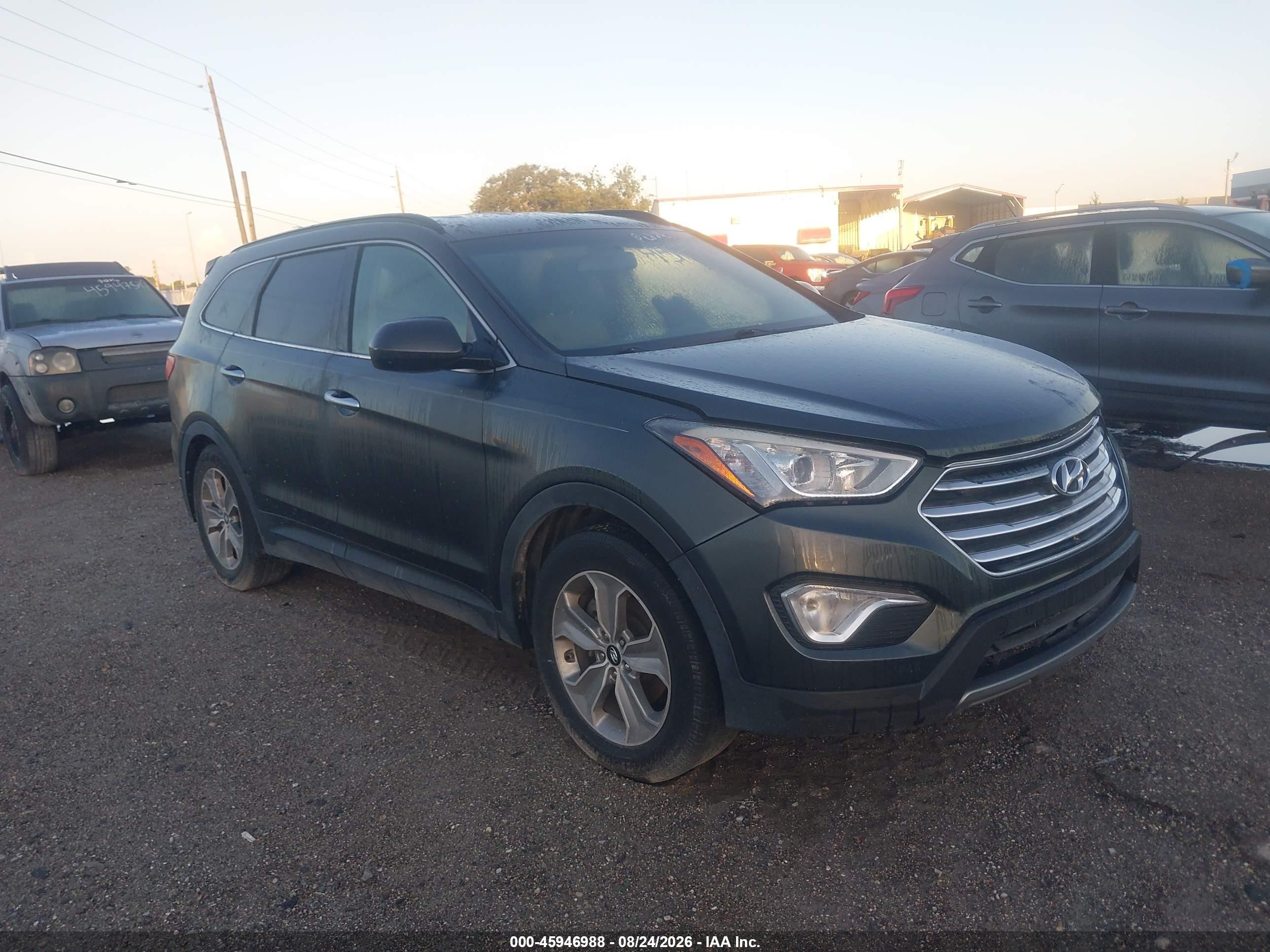 2014 Hyundai Santa Fe Gls Gray vin: KM8SM4HF2EU045367