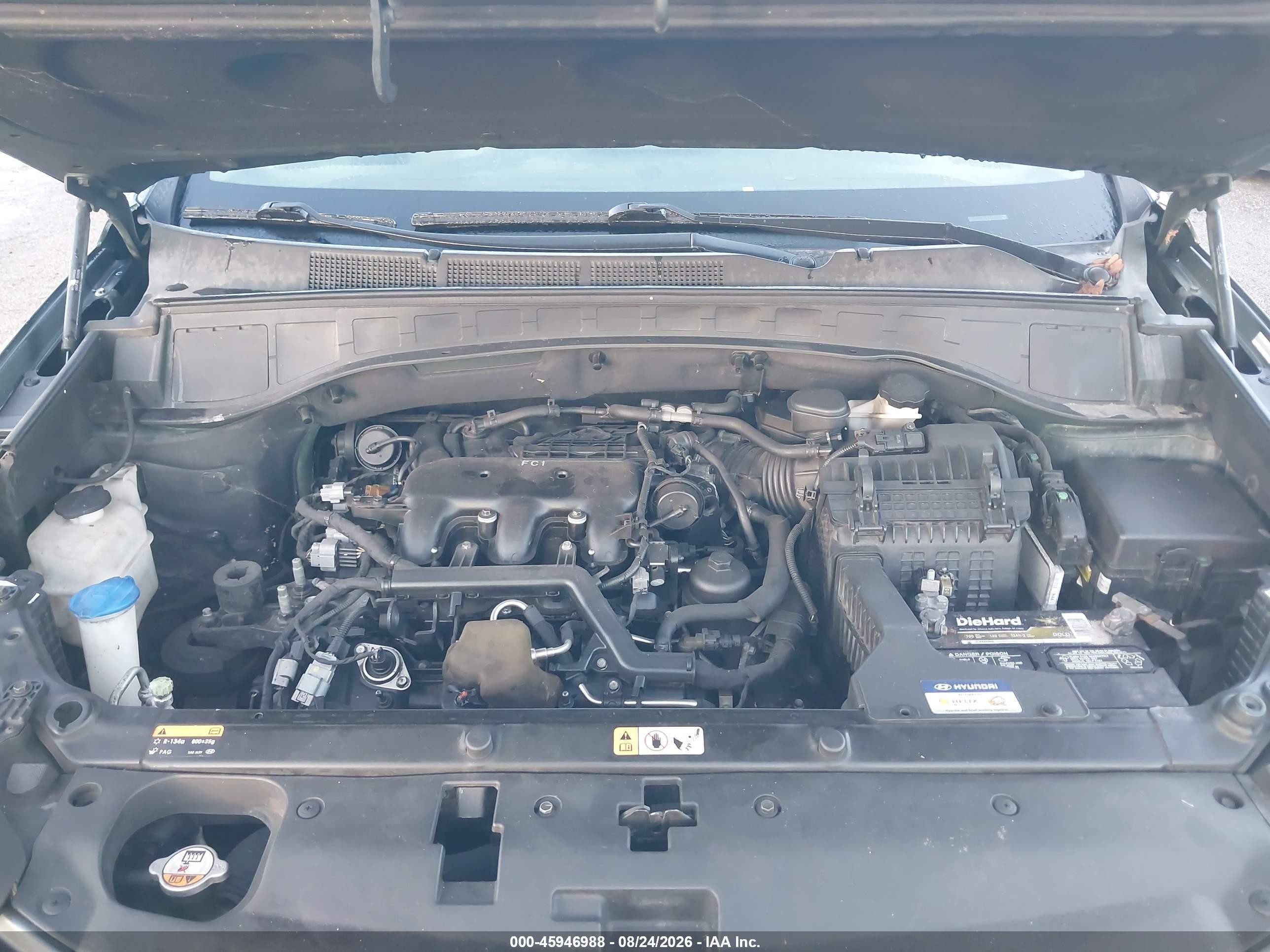 2014 Hyundai Santa Fe Gls Серый vin: KM8SM4HF2EU045367