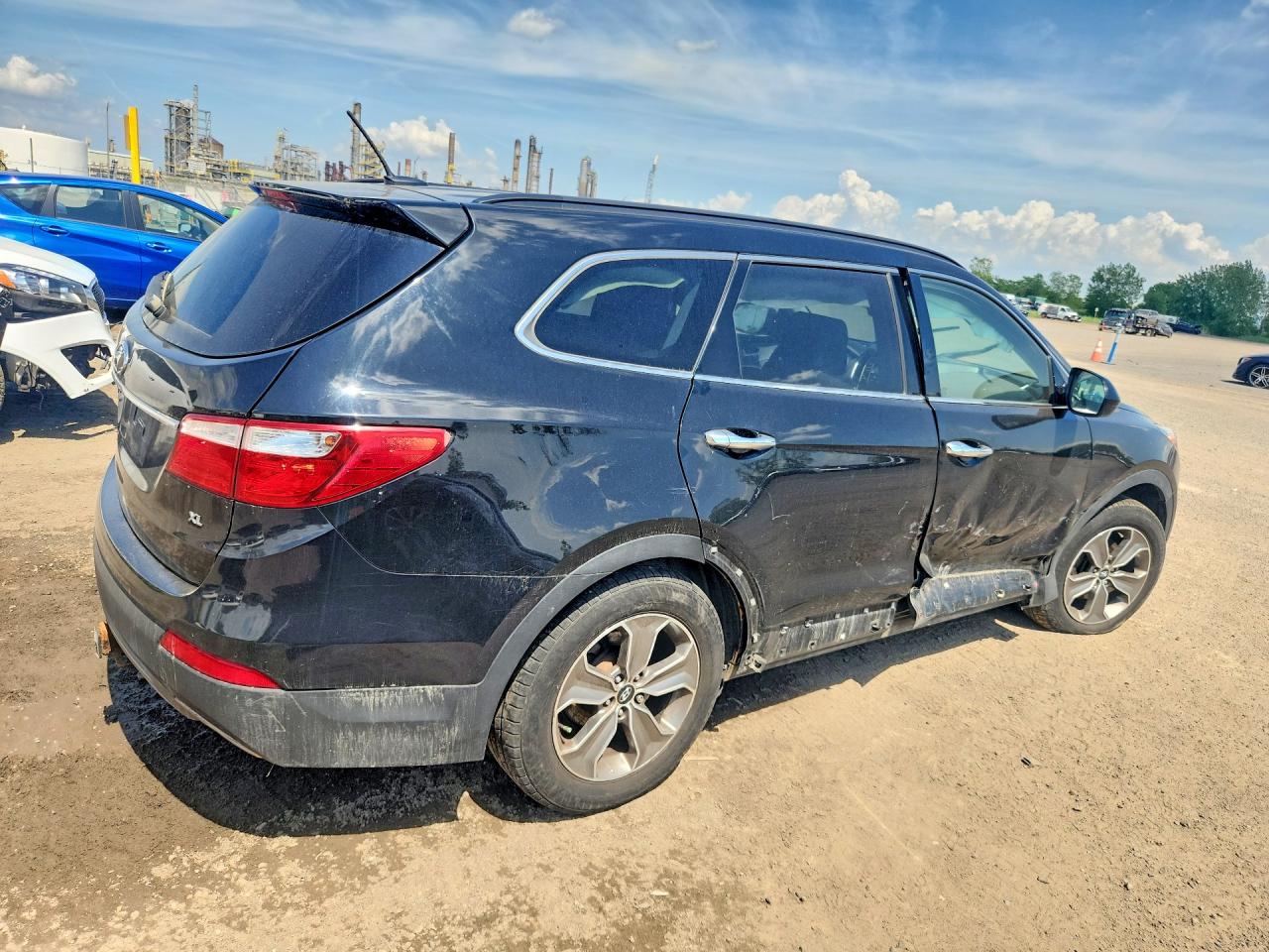 2014 Hyundai Santa Fe Gls Black vin: KM8SM4HF3EU042185