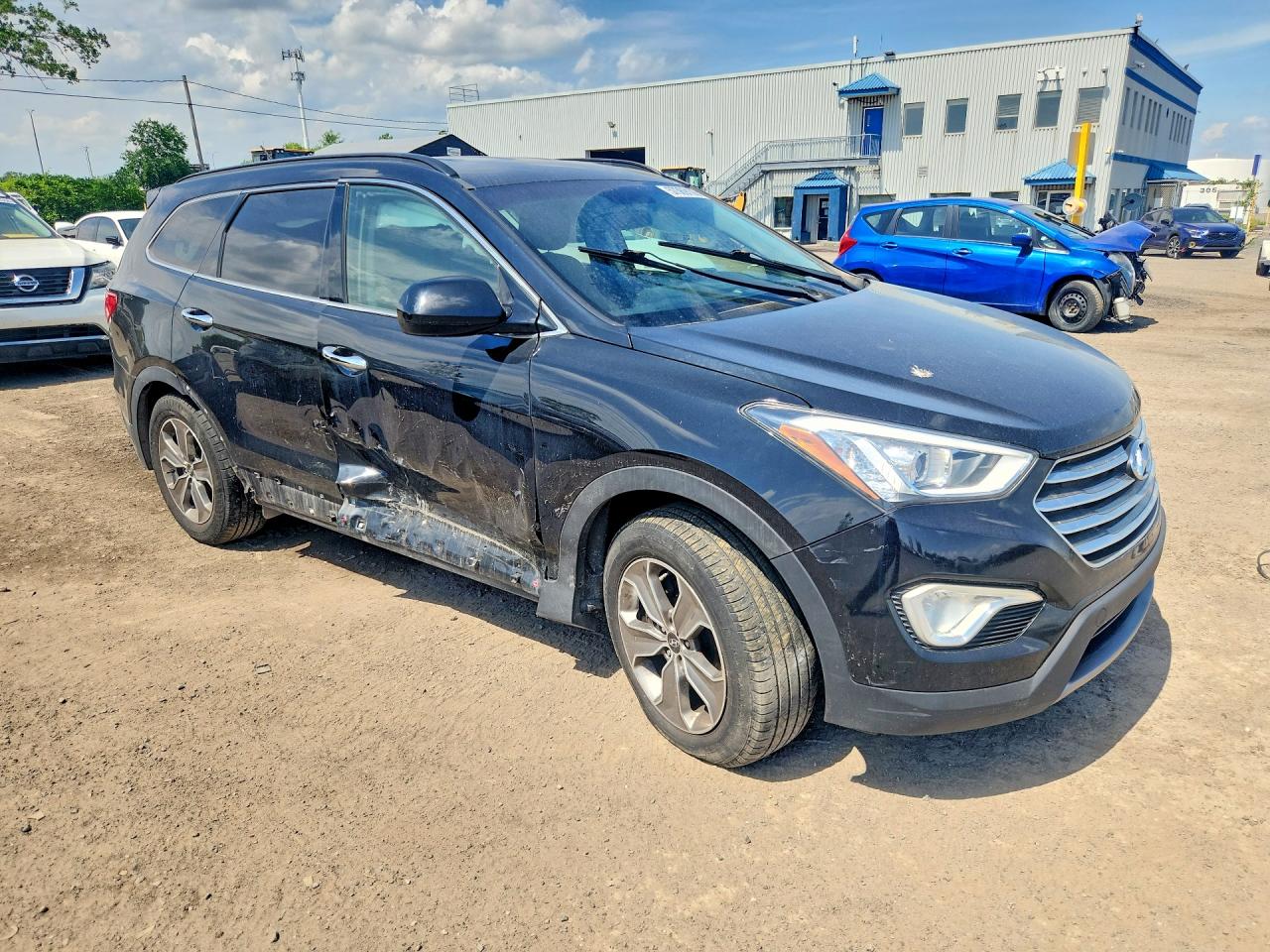 2014 Hyundai Santa Fe Gls Black vin: KM8SM4HF3EU042185