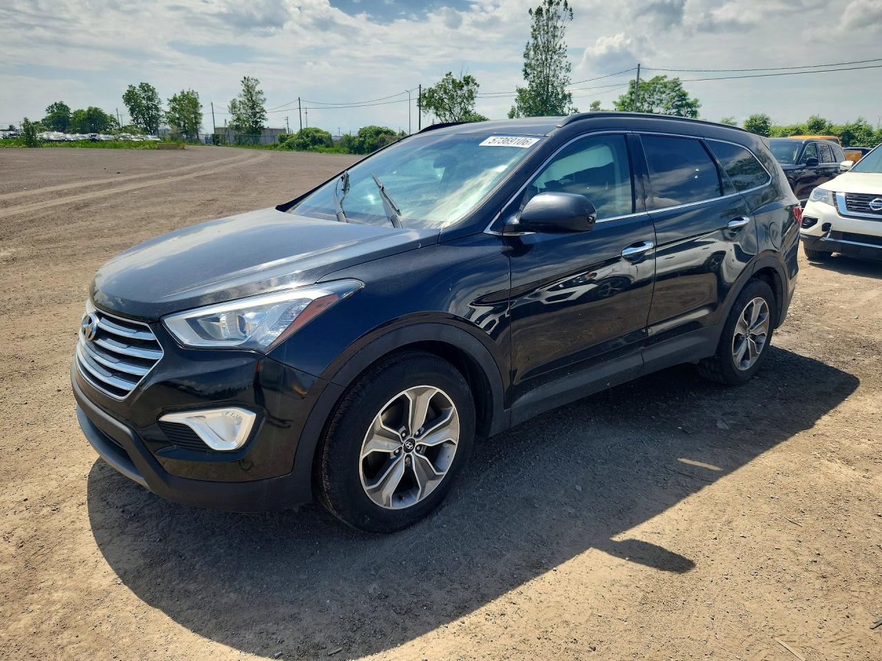 2014 Hyundai Santa Fe Gls Black vin: KM8SM4HF3EU042185