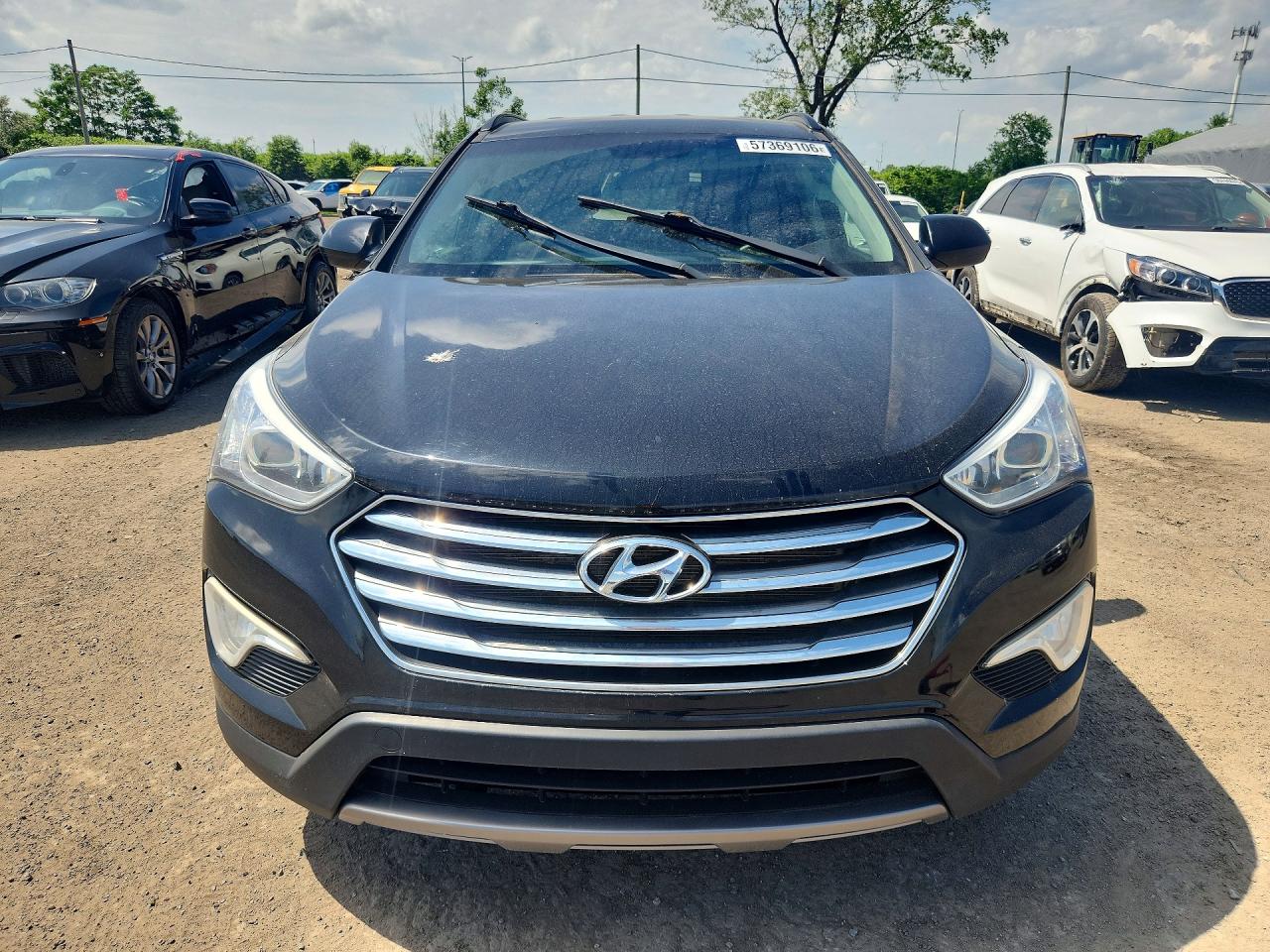 2014 Hyundai Santa Fe Gls Black vin: KM8SM4HF3EU042185