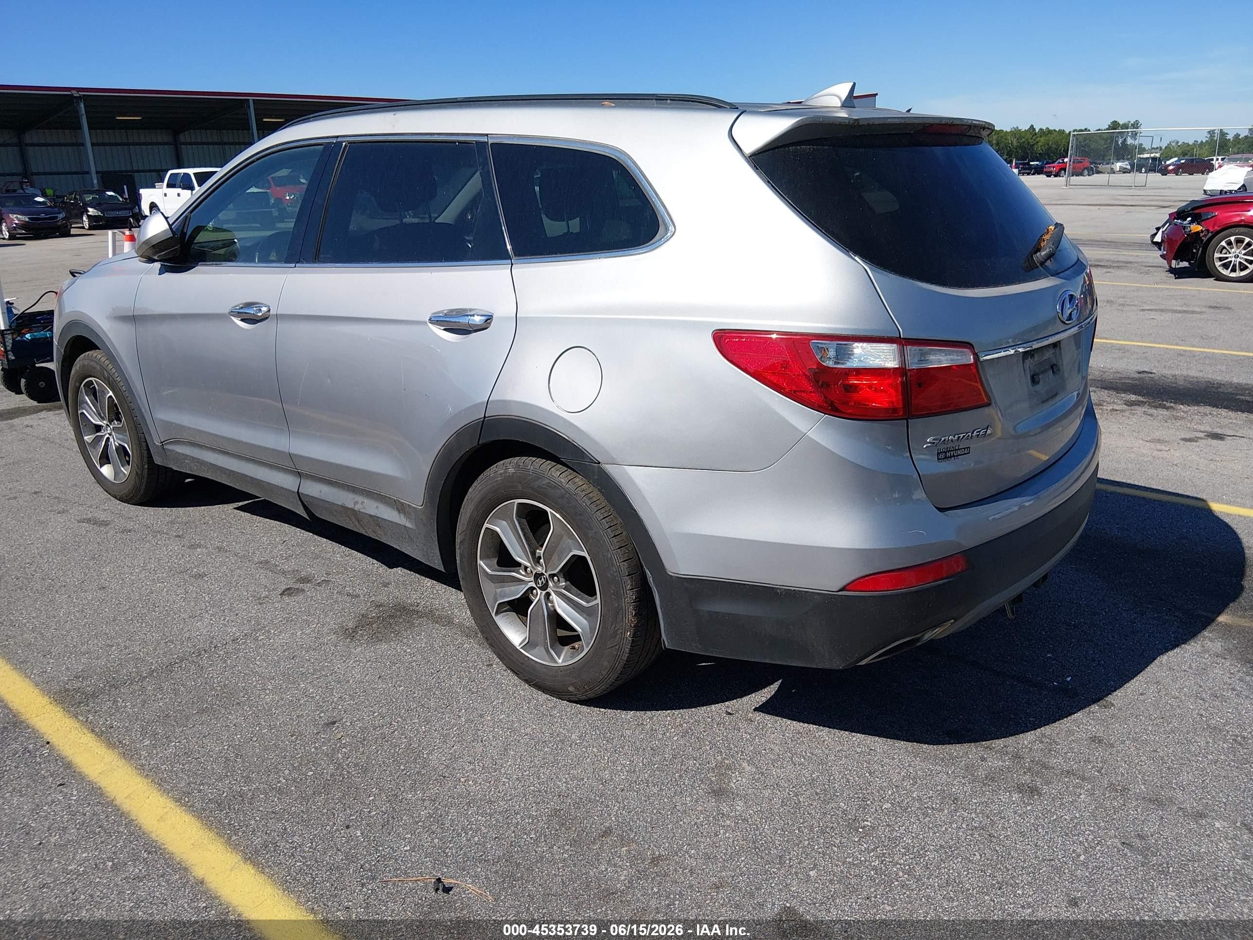 2014 Hyundai Santa Fe Gls Silver vin: KM8SM4HF3EU044826