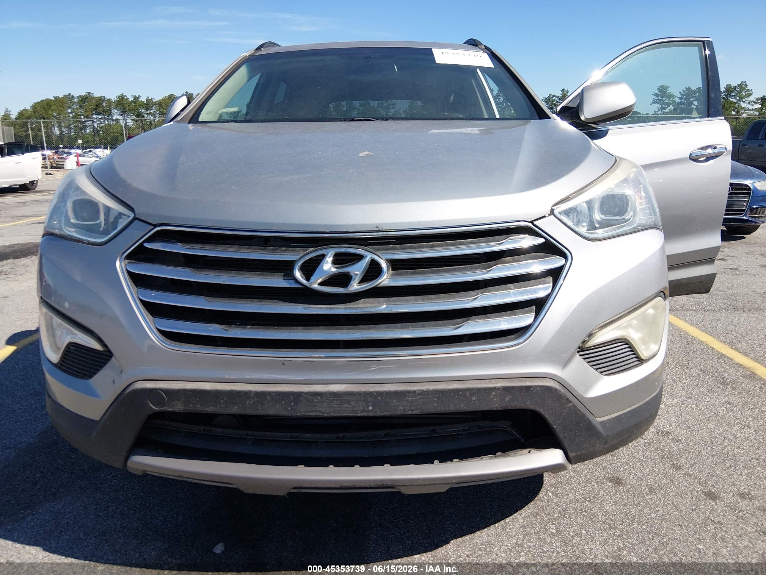2014 Hyundai Santa Fe Gls Silver vin: KM8SM4HF3EU044826