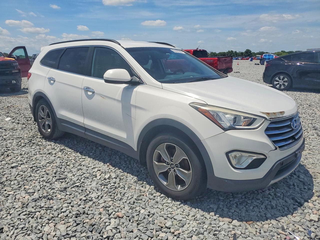 2015 Hyundai Santa Fe Gls White vin: KM8SM4HF3FU108364