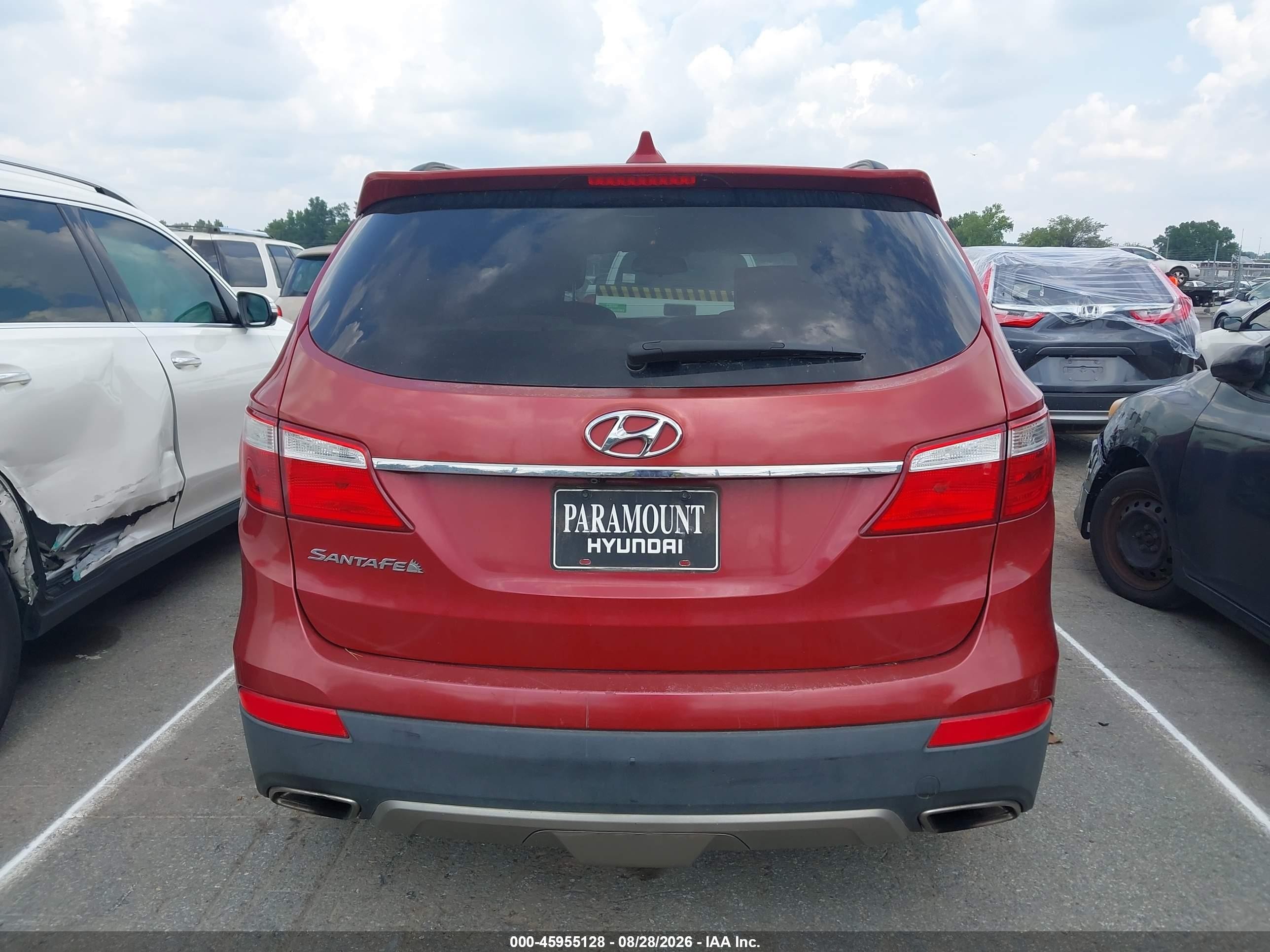 2016 Hyundai Santa Fe Se Red vin: KM8SM4HF3GU148851