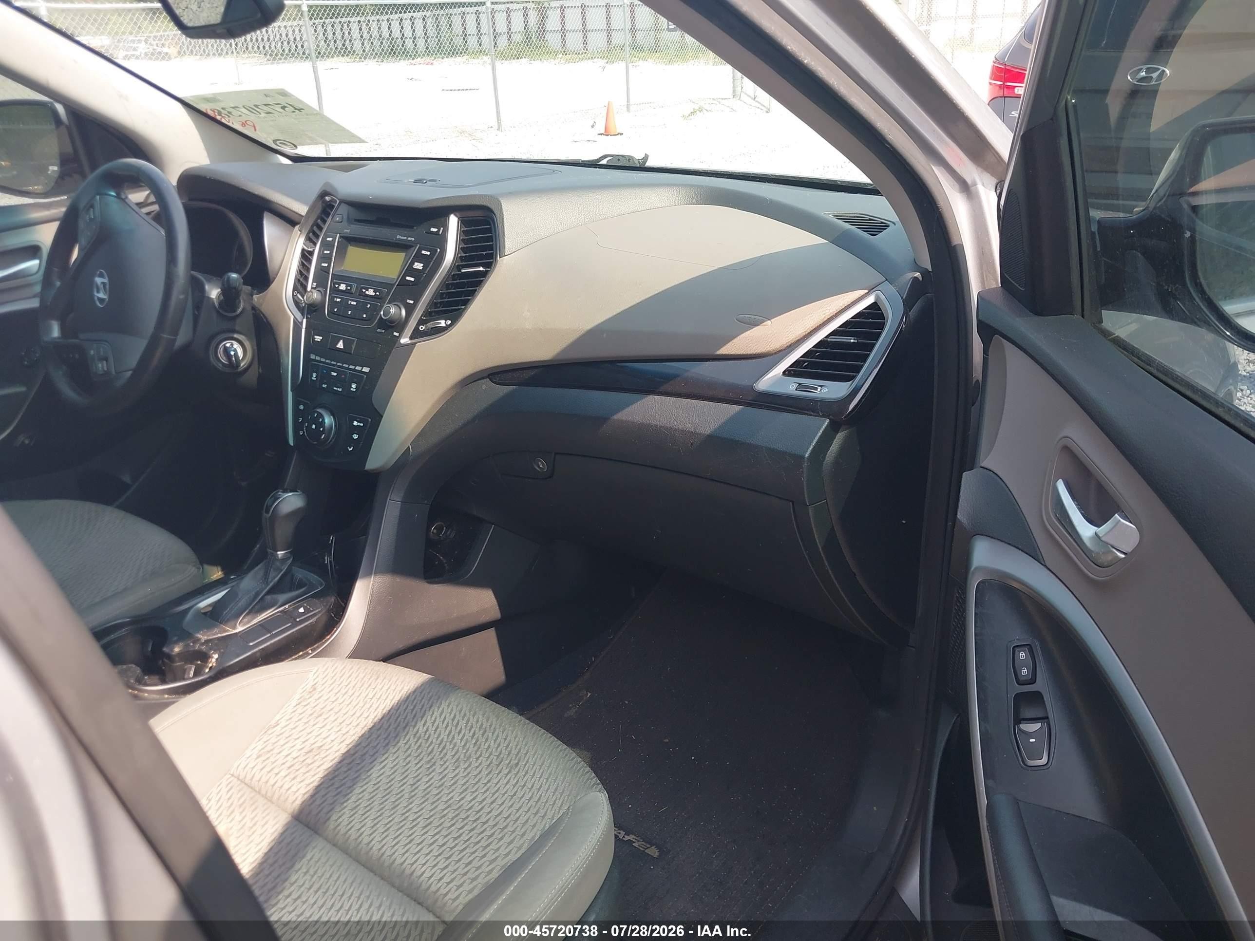 2013 Hyundai Santa Fe Gls Silver vin: KM8SM4HF4DU015060