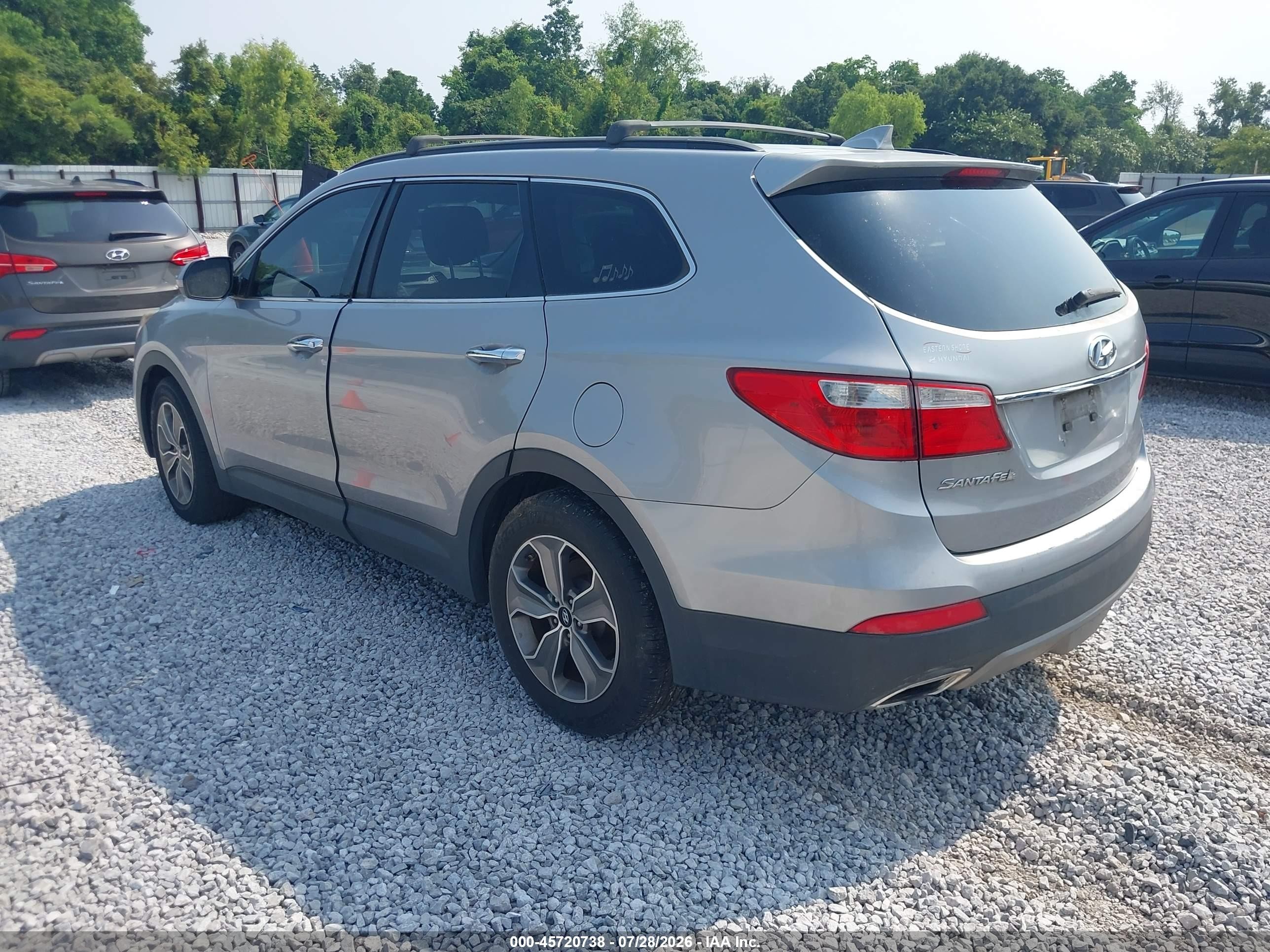 2013 Hyundai Santa Fe Gls Silver vin: KM8SM4HF4DU015060
