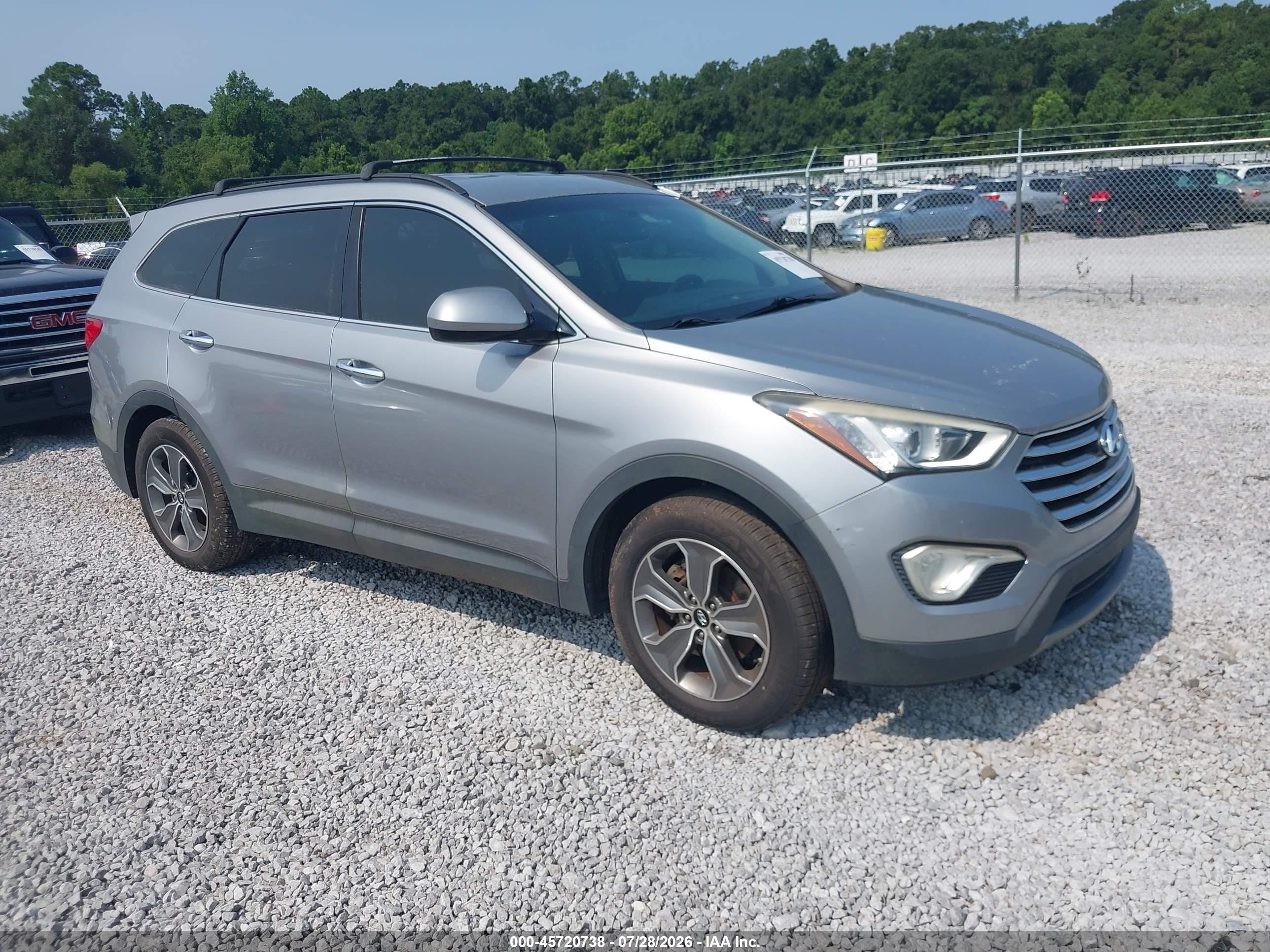 2013 Hyundai Santa Fe Gls Silver vin: KM8SM4HF4DU015060
