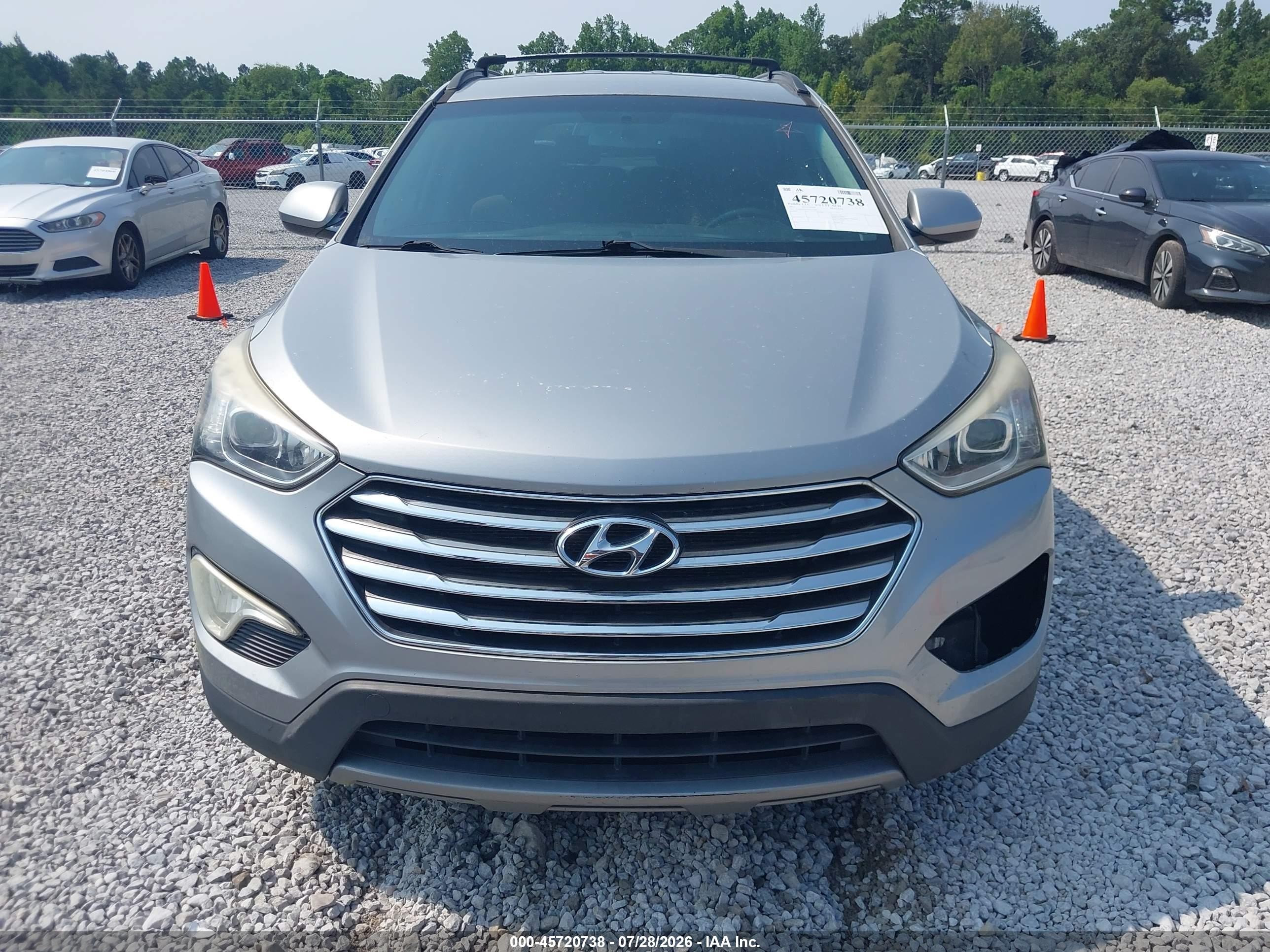 2013 Hyundai Santa Fe Gls Silver vin: KM8SM4HF4DU015060