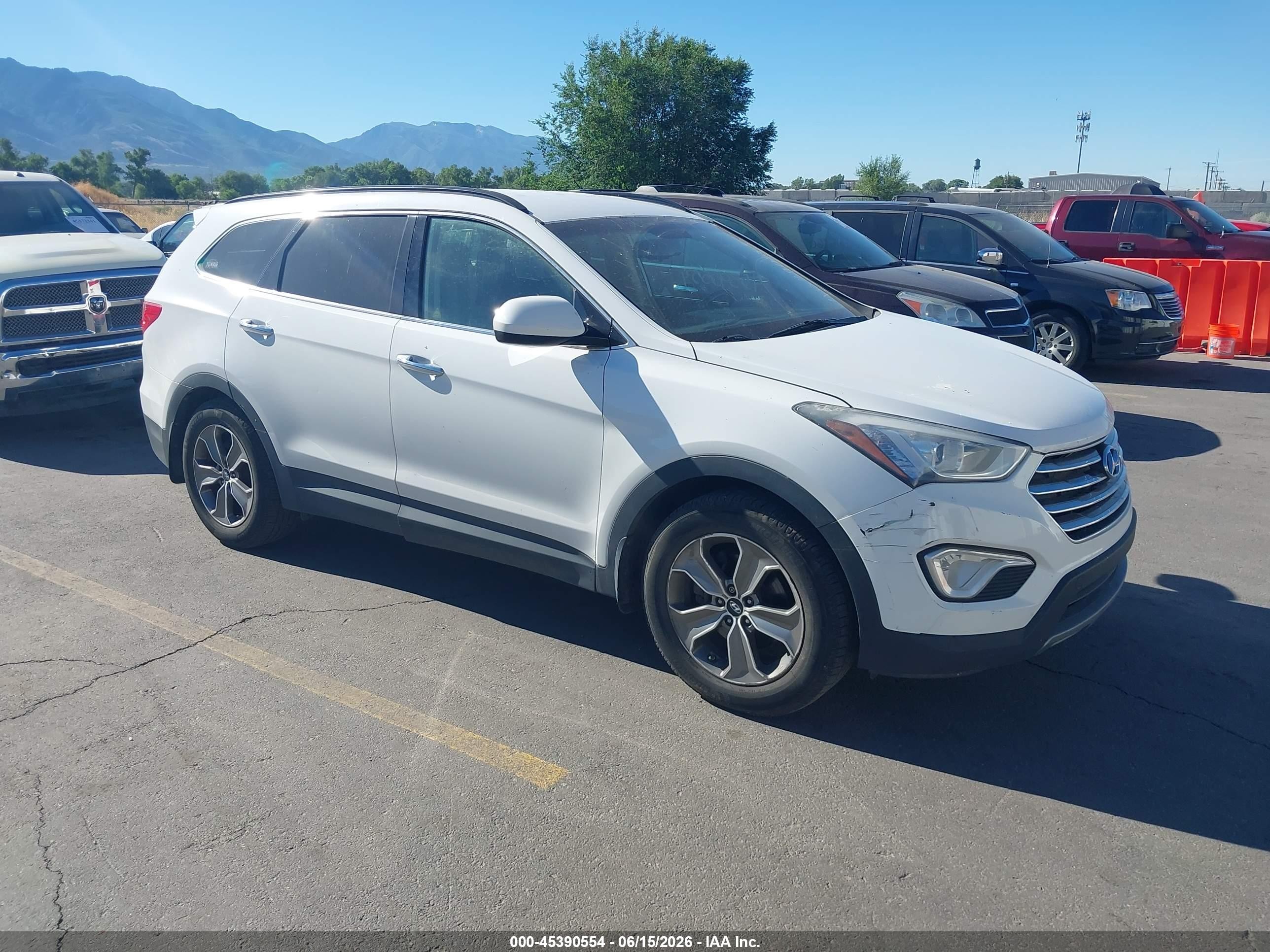 2014 Hyundai Santa Fe Gls Белый vin: KM8SM4HF4EU036783