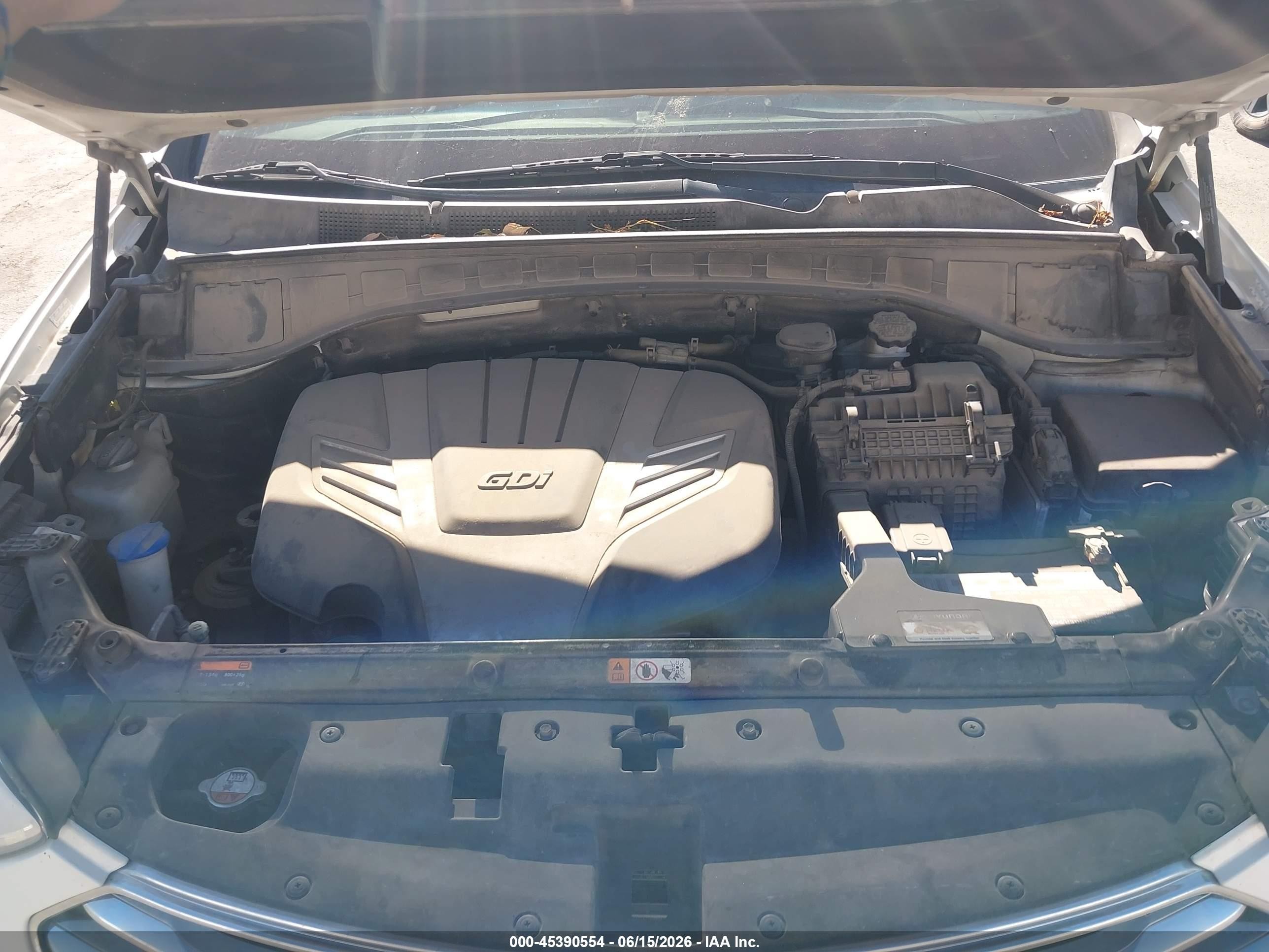 2014 Hyundai Santa Fe Gls Белый vin: KM8SM4HF4EU036783