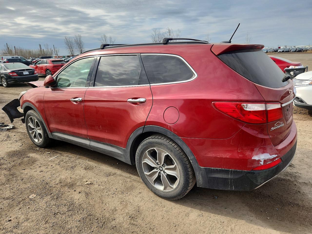 2014 Hyundai Santa Fe Gls Red vin: KM8SM4HF4EU052580