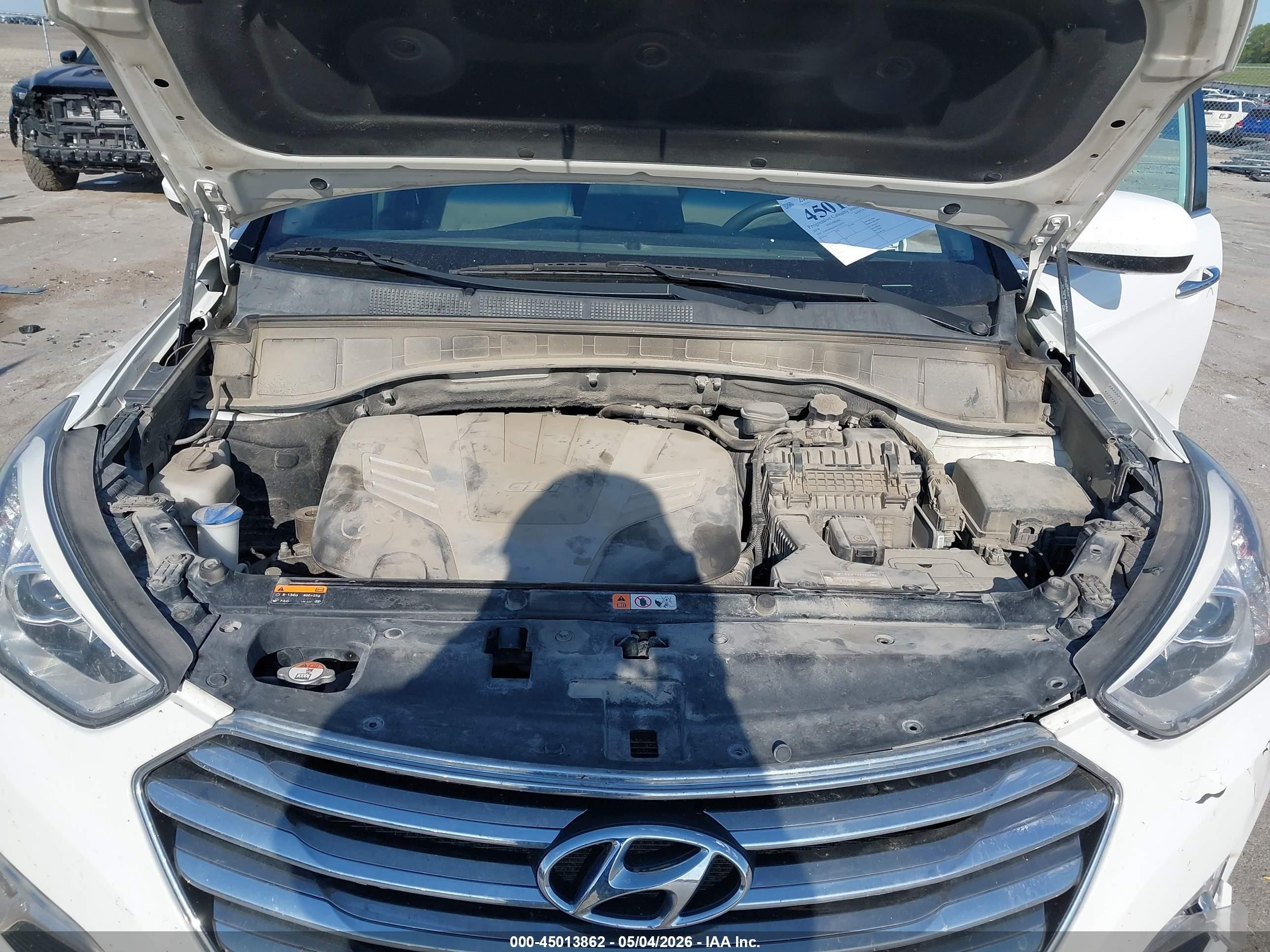 2016 Hyundai Santa Fe Se White vin: KM8SM4HF4GU155713