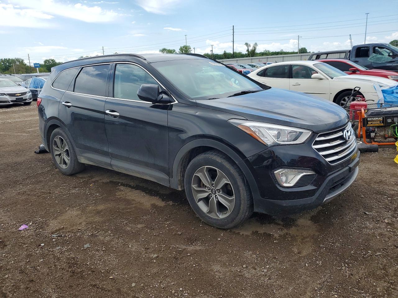 2013 Hyundai Santa Fe Gls Black vin: KM8SM4HF5DU003693