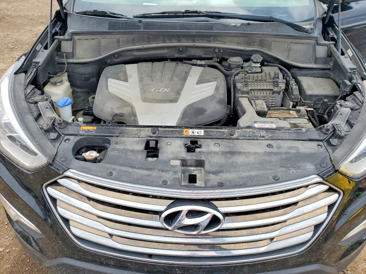 2013 Hyundai Santa Fe Gls Black vin: KM8SM4HF5DU003693