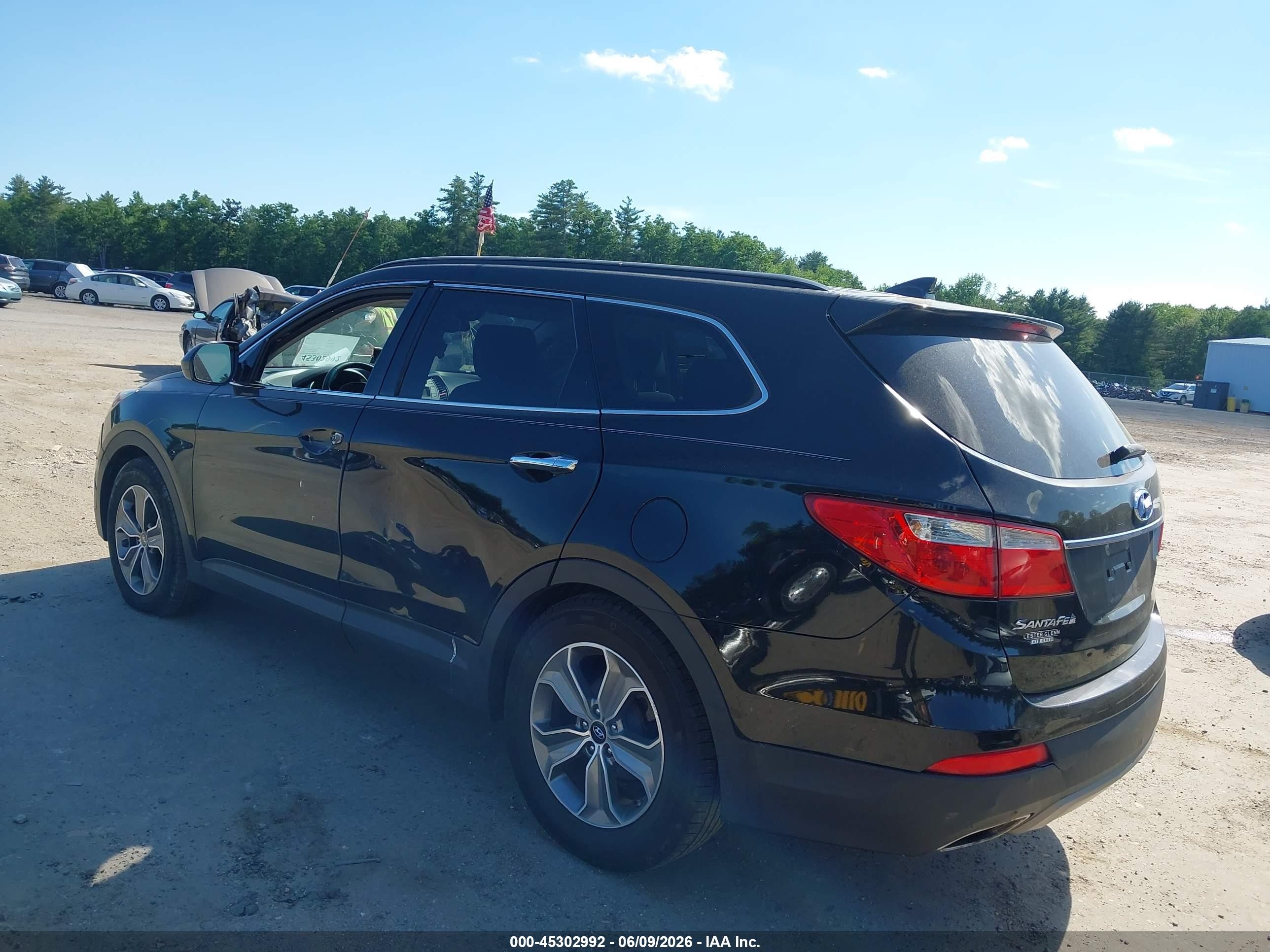 2013 Hyundai Santa Fe Gls Black vin: KM8SM4HF5DU030778