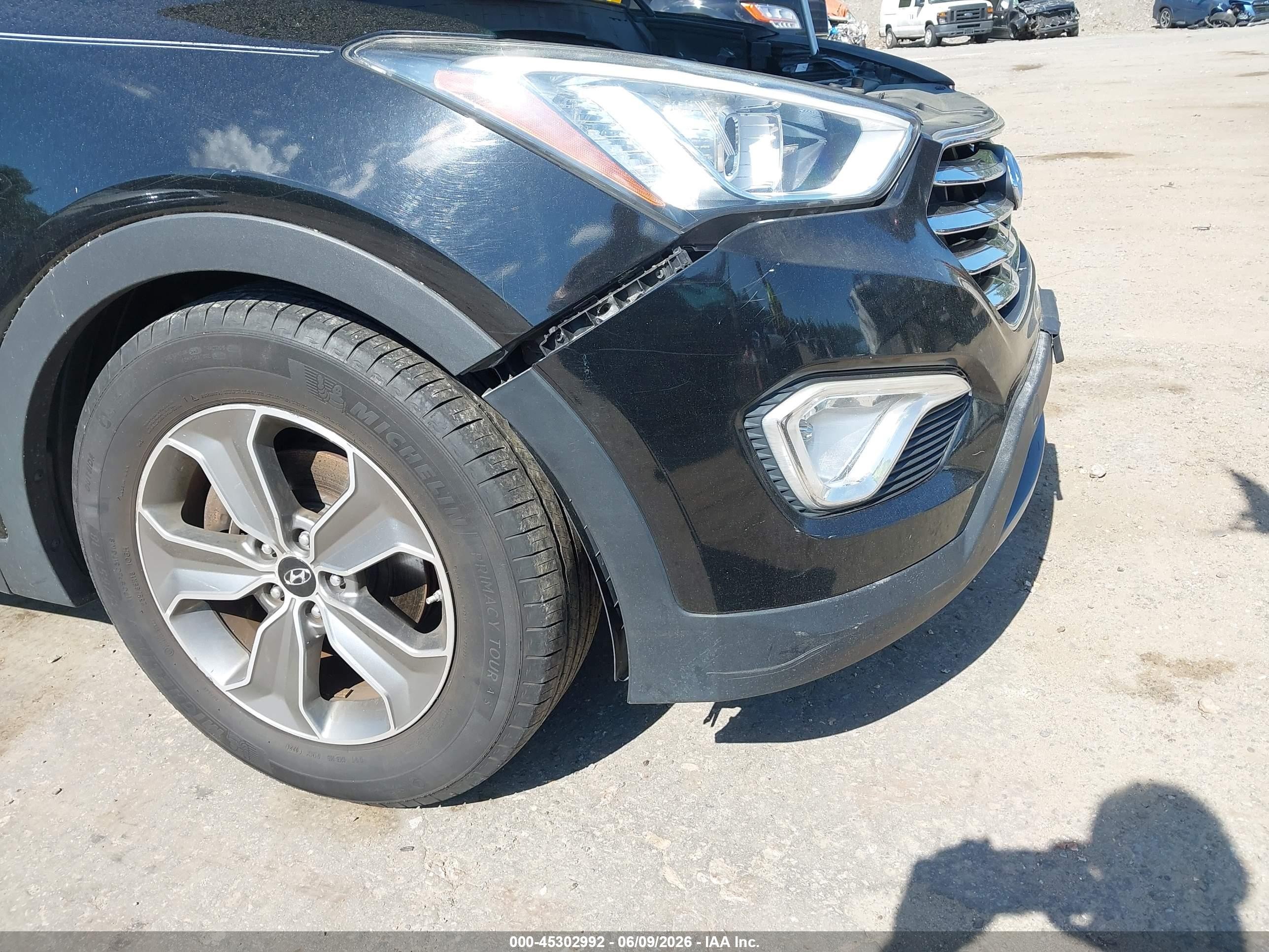 2013 Hyundai Santa Fe Gls Black vin: KM8SM4HF5DU030778