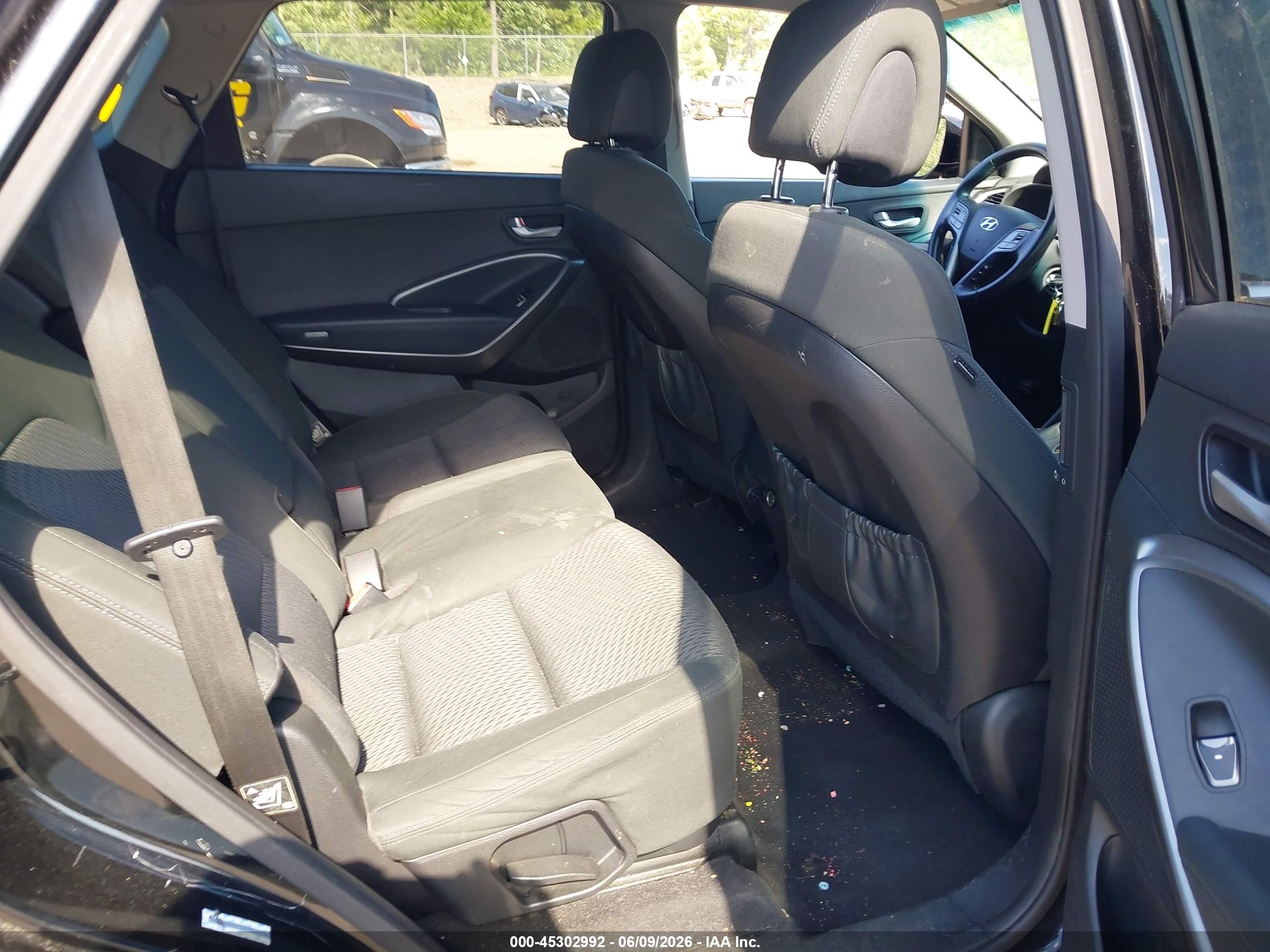2013 Hyundai Santa Fe Gls Black vin: KM8SM4HF5DU030778