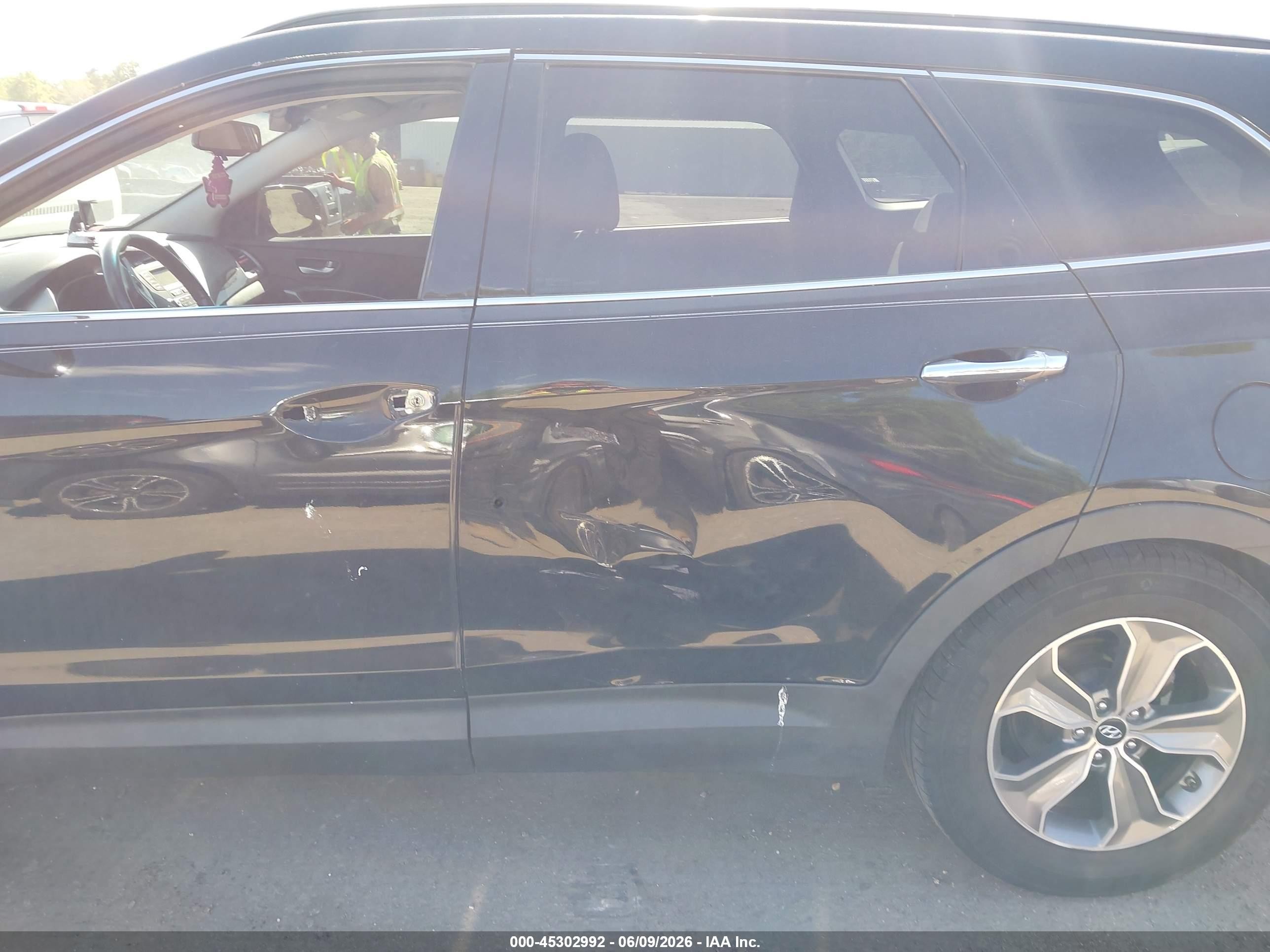 2013 Hyundai Santa Fe Gls Black vin: KM8SM4HF5DU030778