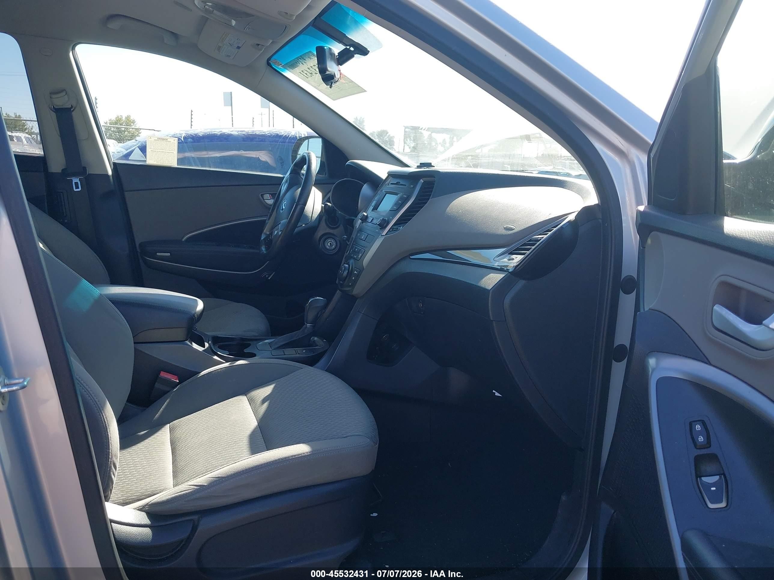 2014 Hyundai Santa Fe Gls Silver vin: KM8SM4HF5EU037344