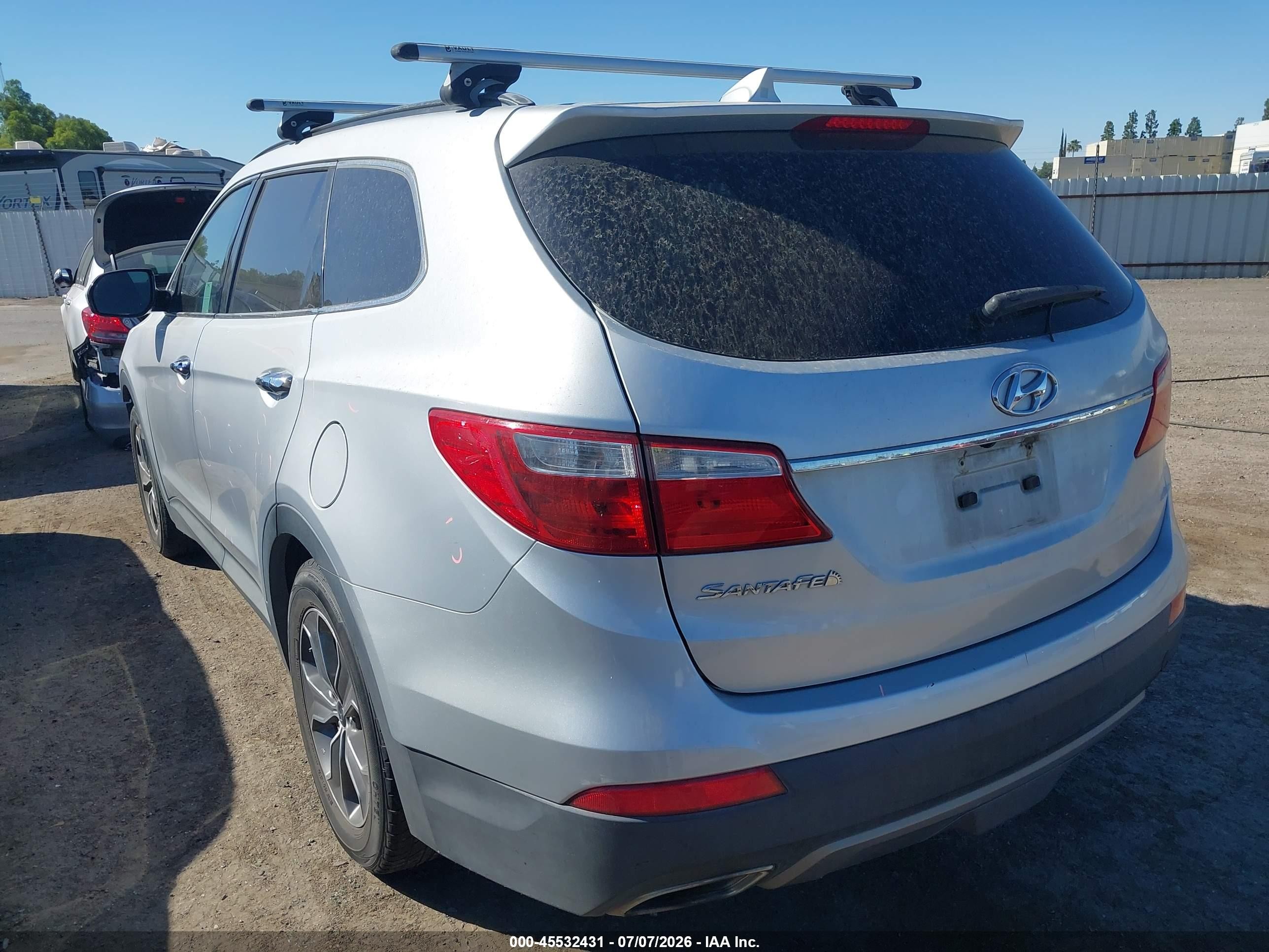 2014 Hyundai Santa Fe Gls Silver vin: KM8SM4HF5EU037344