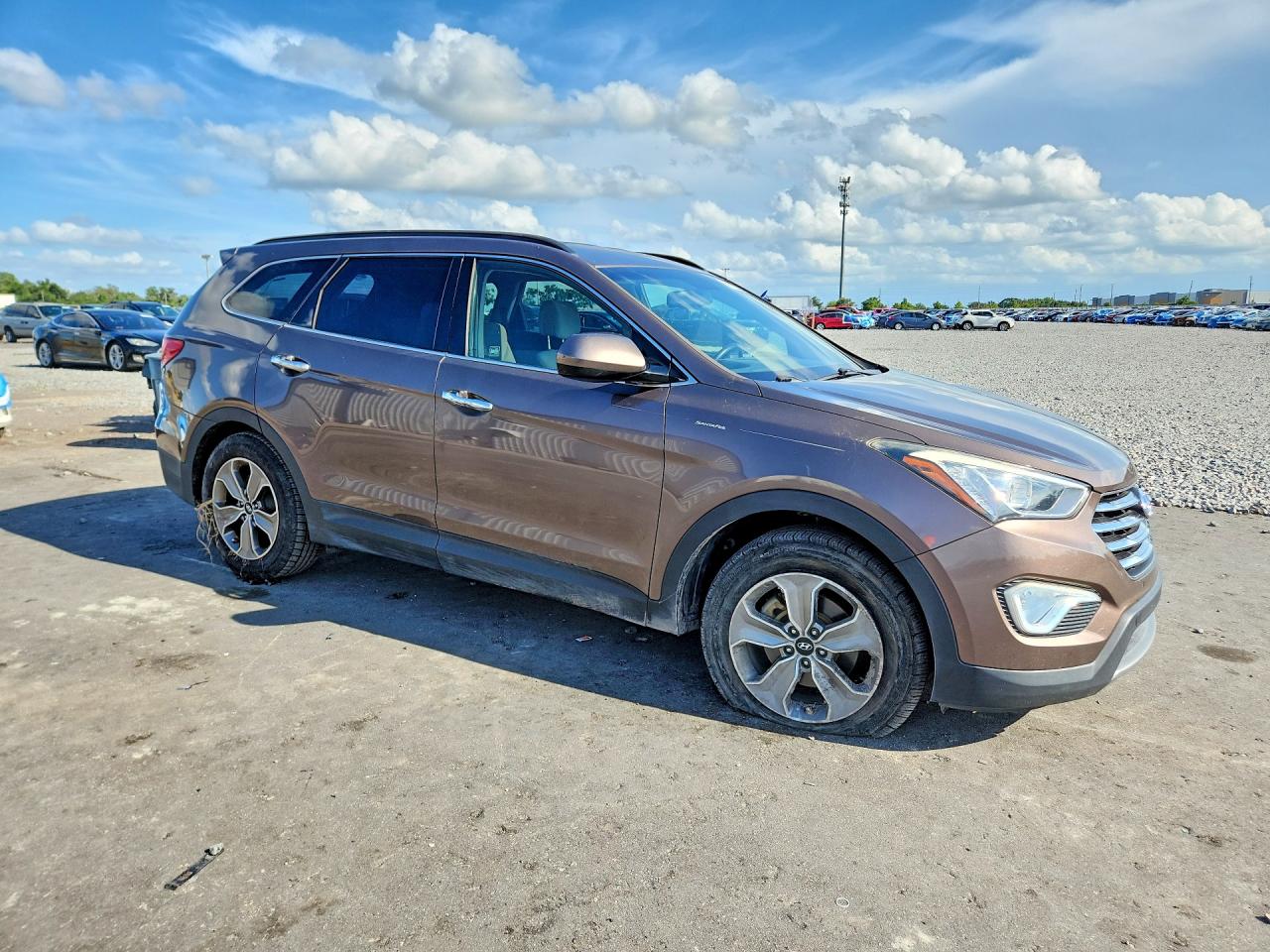 2014 Hyundai Santa Fe Gls Brown vin: KM8SM4HF5EU046612