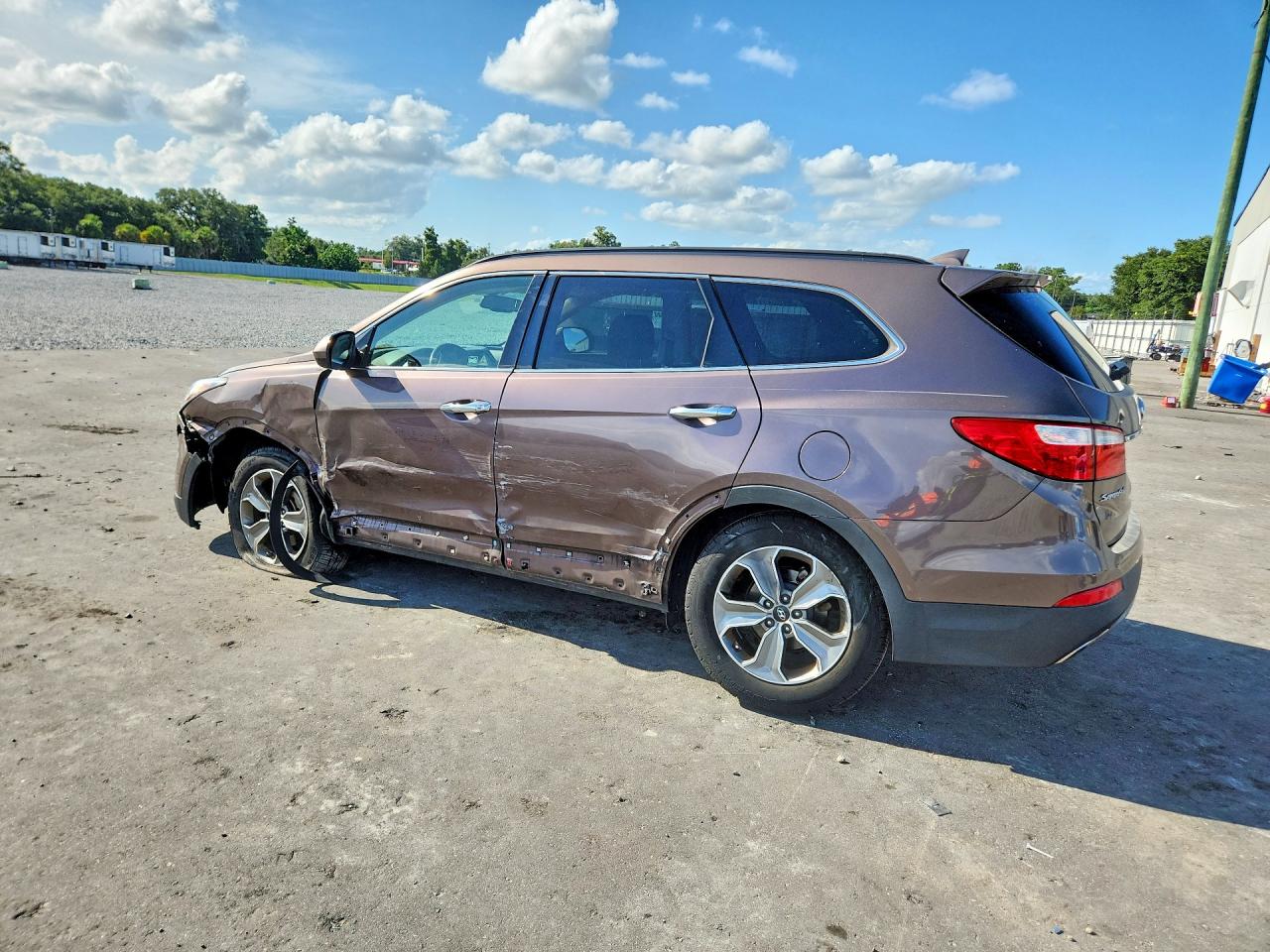 2014 Hyundai Santa Fe Gls Brown vin: KM8SM4HF5EU046612