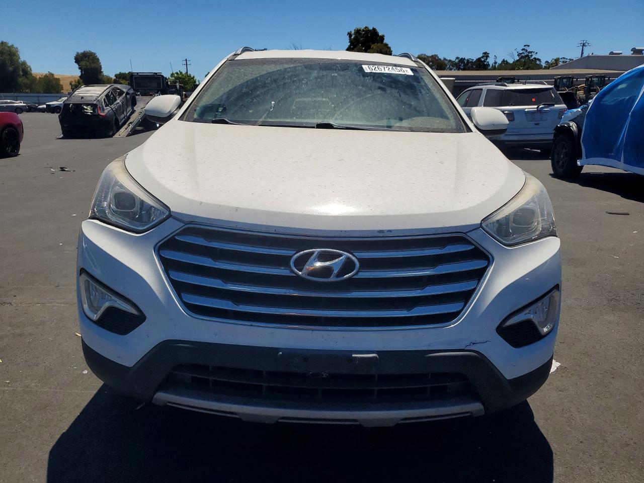 2014 Hyundai Santa Fe Gls White vin: KM8SM4HF5EU080257