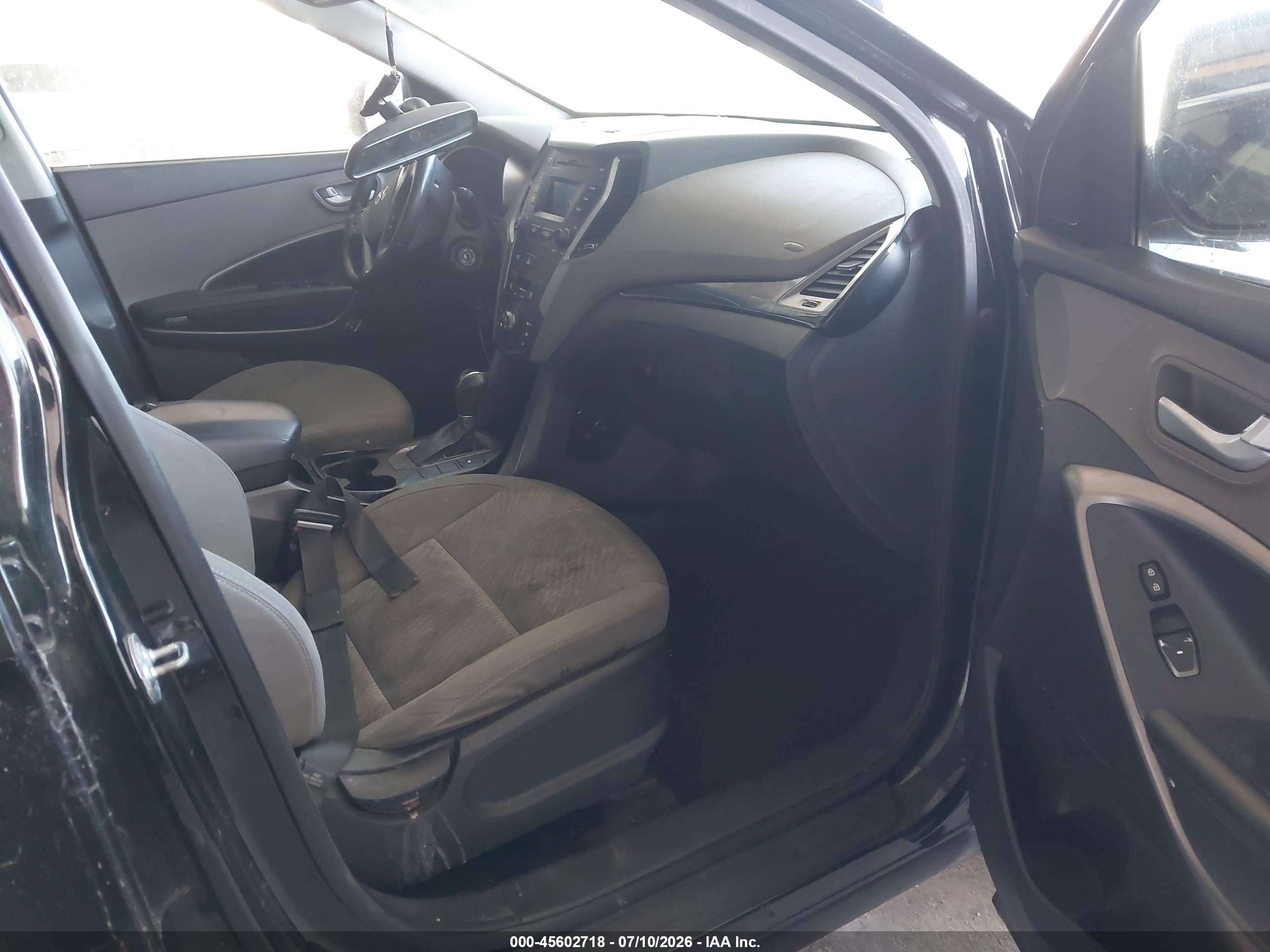 2014 Hyundai Santa Fe Gls Black vin: KM8SM4HF6EU037207