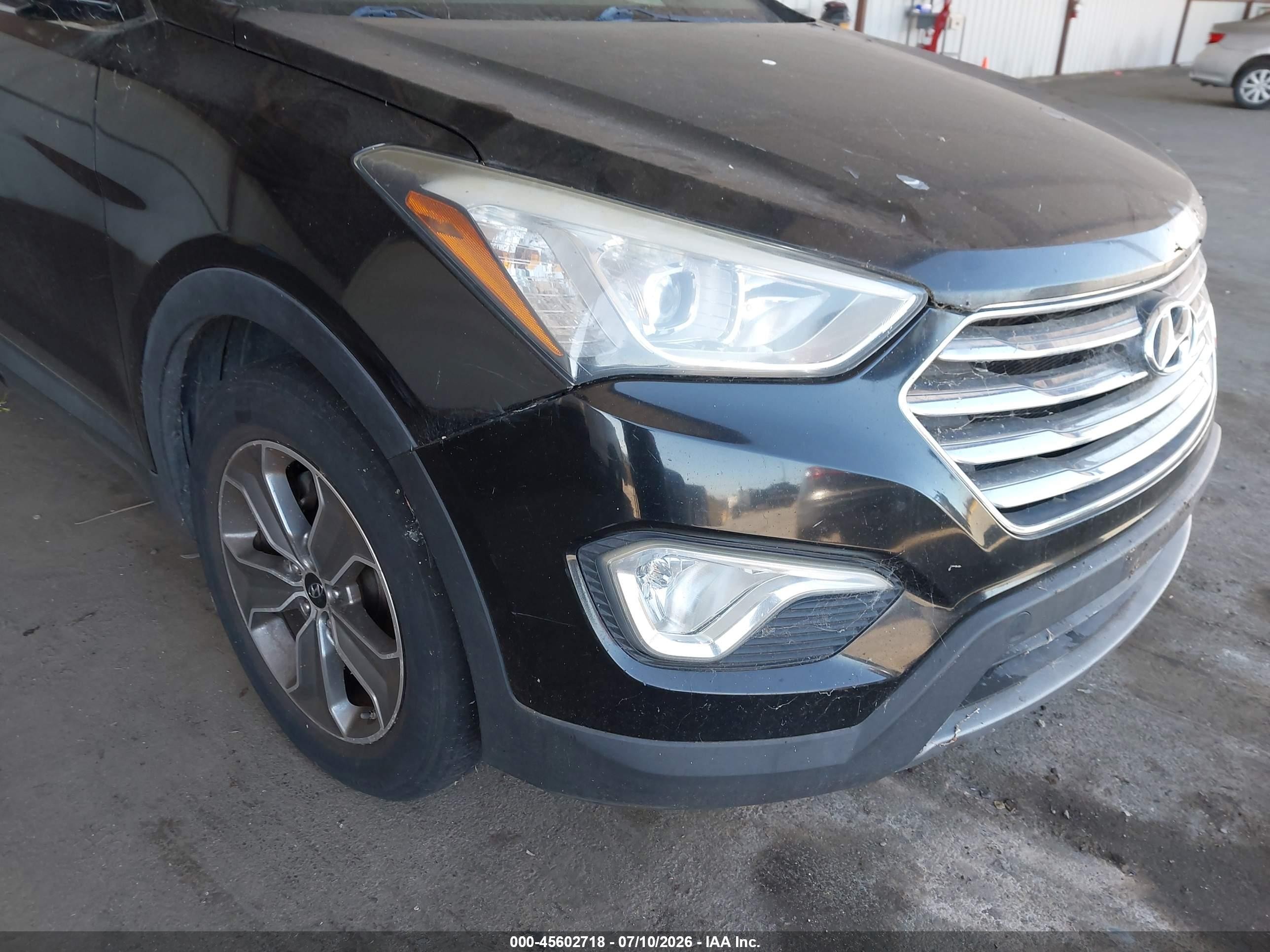 2014 Hyundai Santa Fe Gls Black vin: KM8SM4HF6EU037207