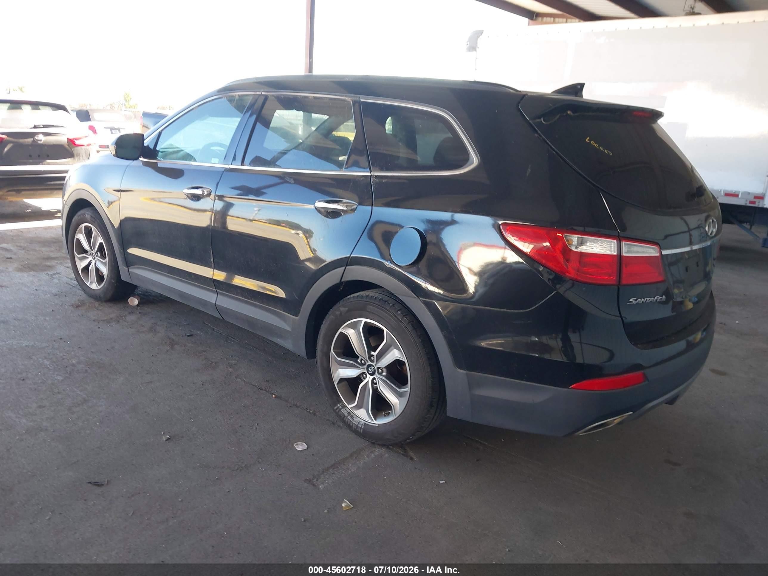 2014 Hyundai Santa Fe Gls Black vin: KM8SM4HF6EU037207