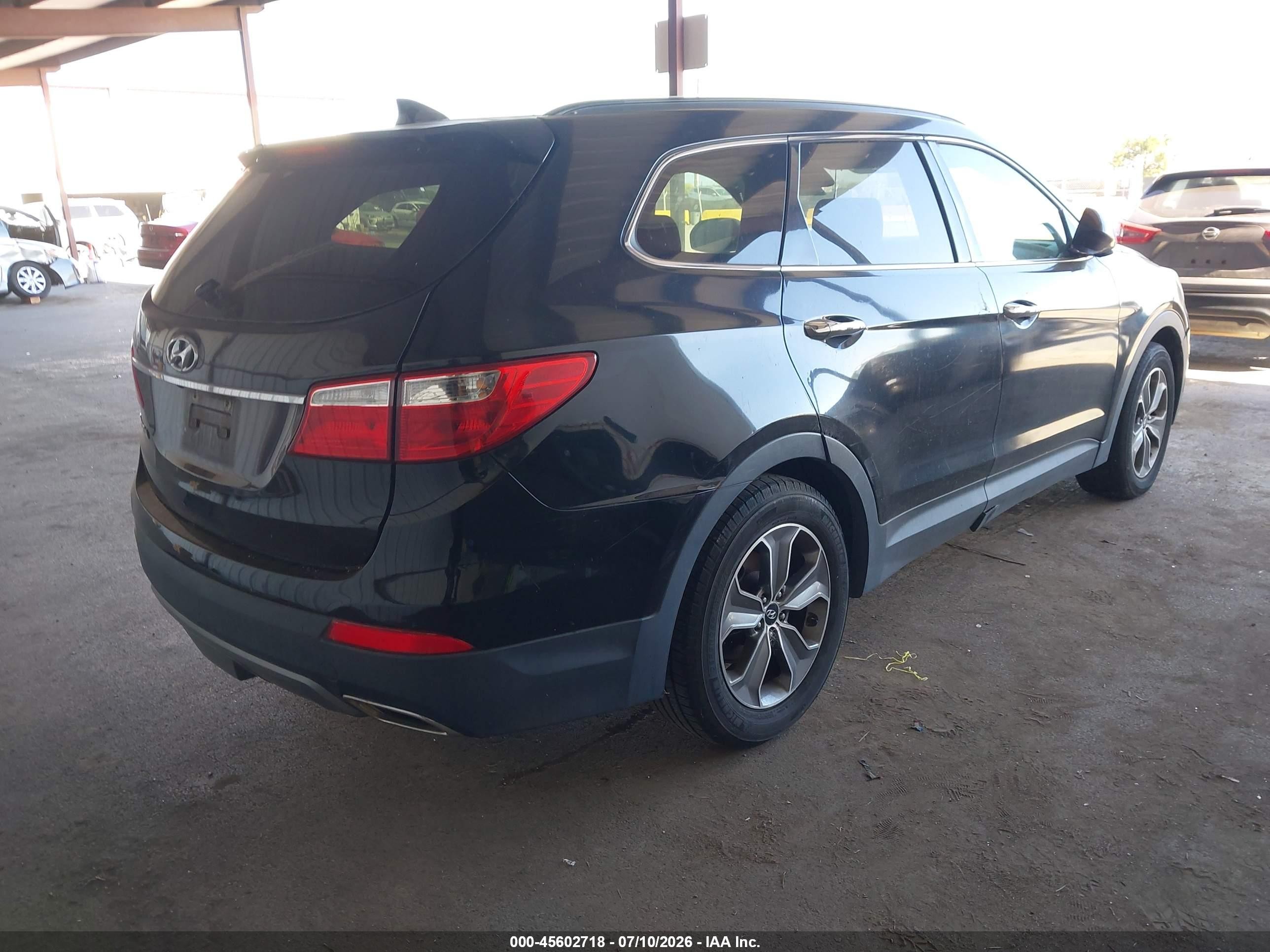 2014 Hyundai Santa Fe Gls Black vin: KM8SM4HF6EU037207
