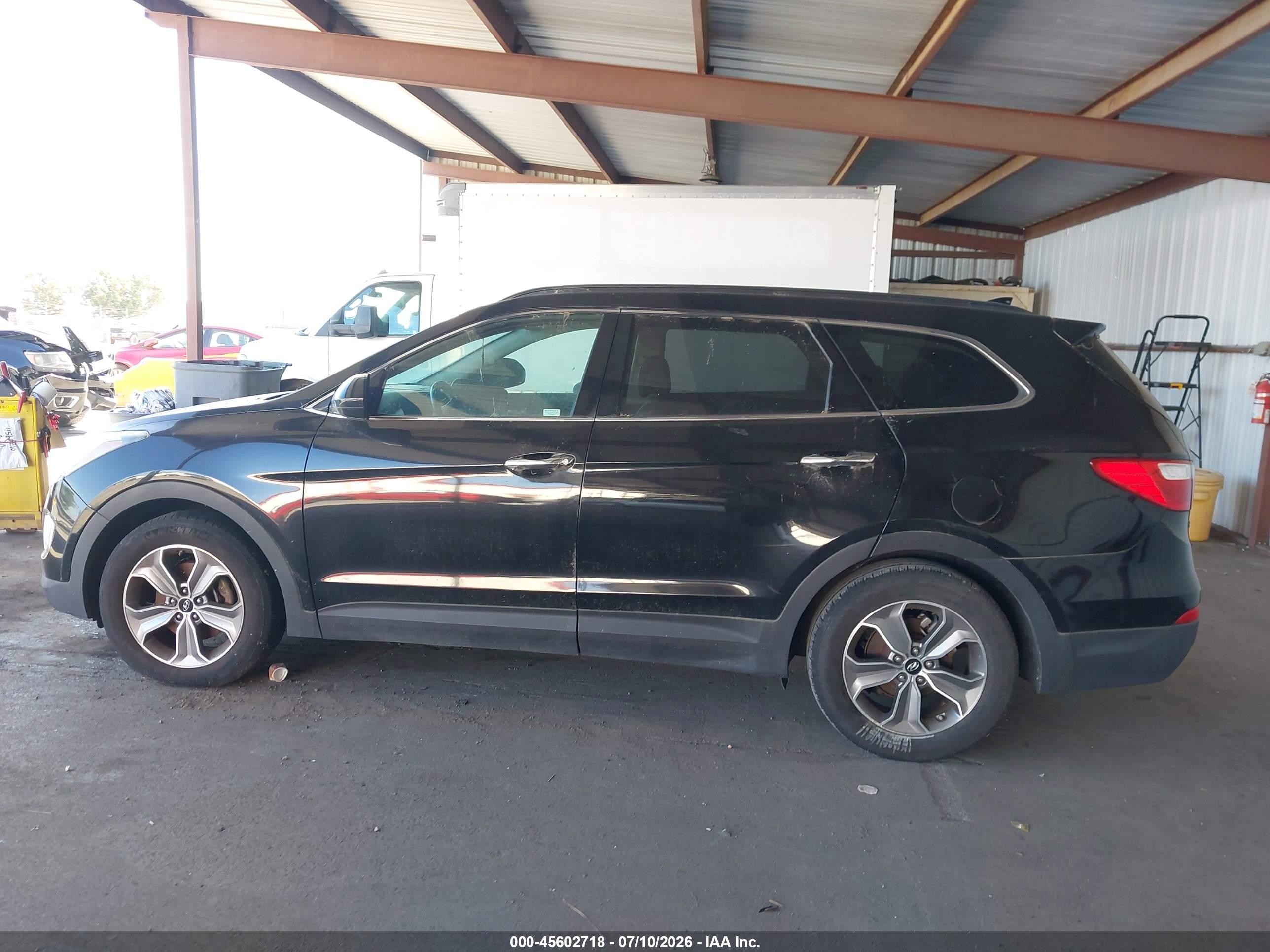2014 Hyundai Santa Fe Gls Black vin: KM8SM4HF6EU037207