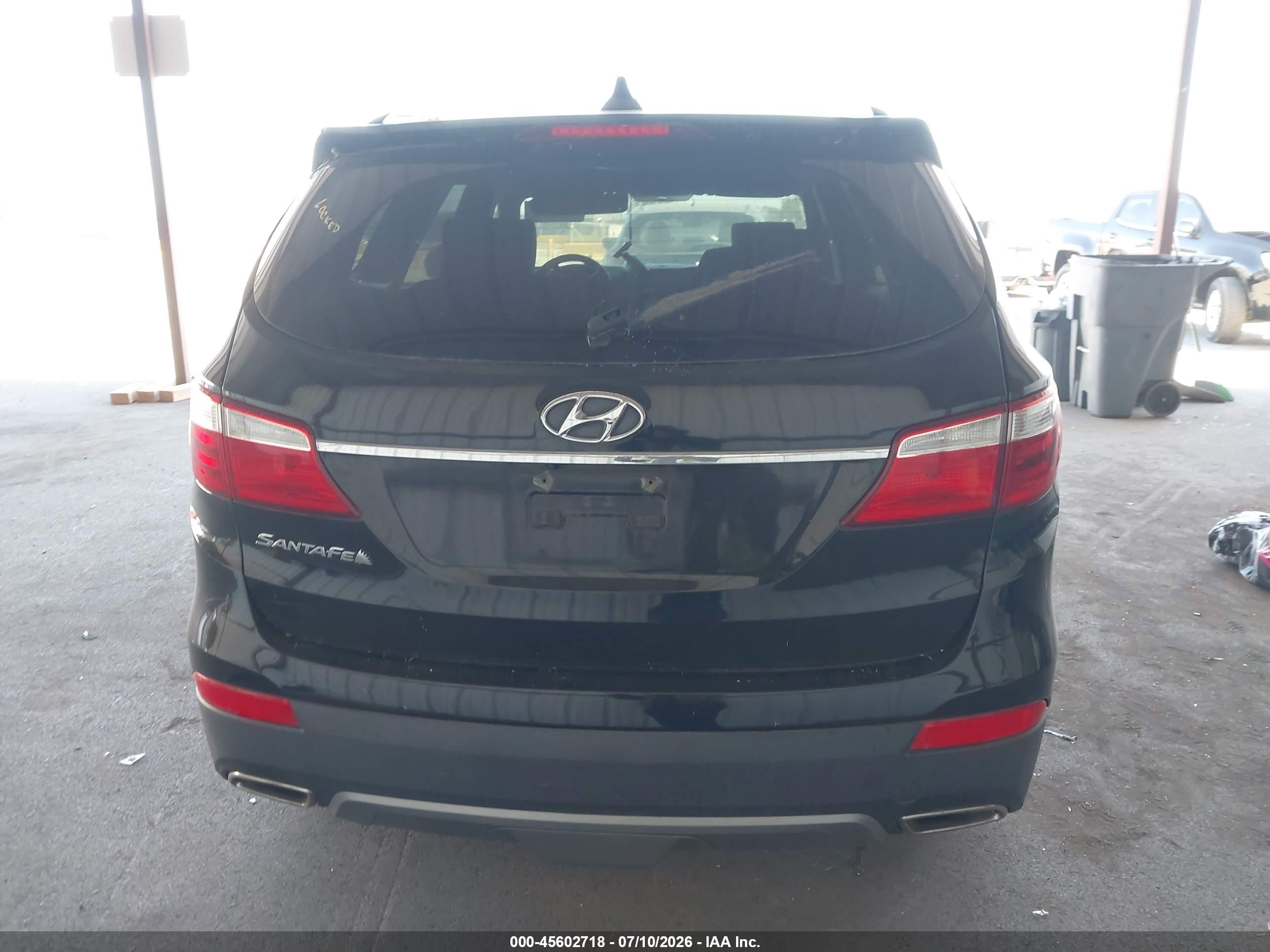 2014 Hyundai Santa Fe Gls Black vin: KM8SM4HF6EU037207