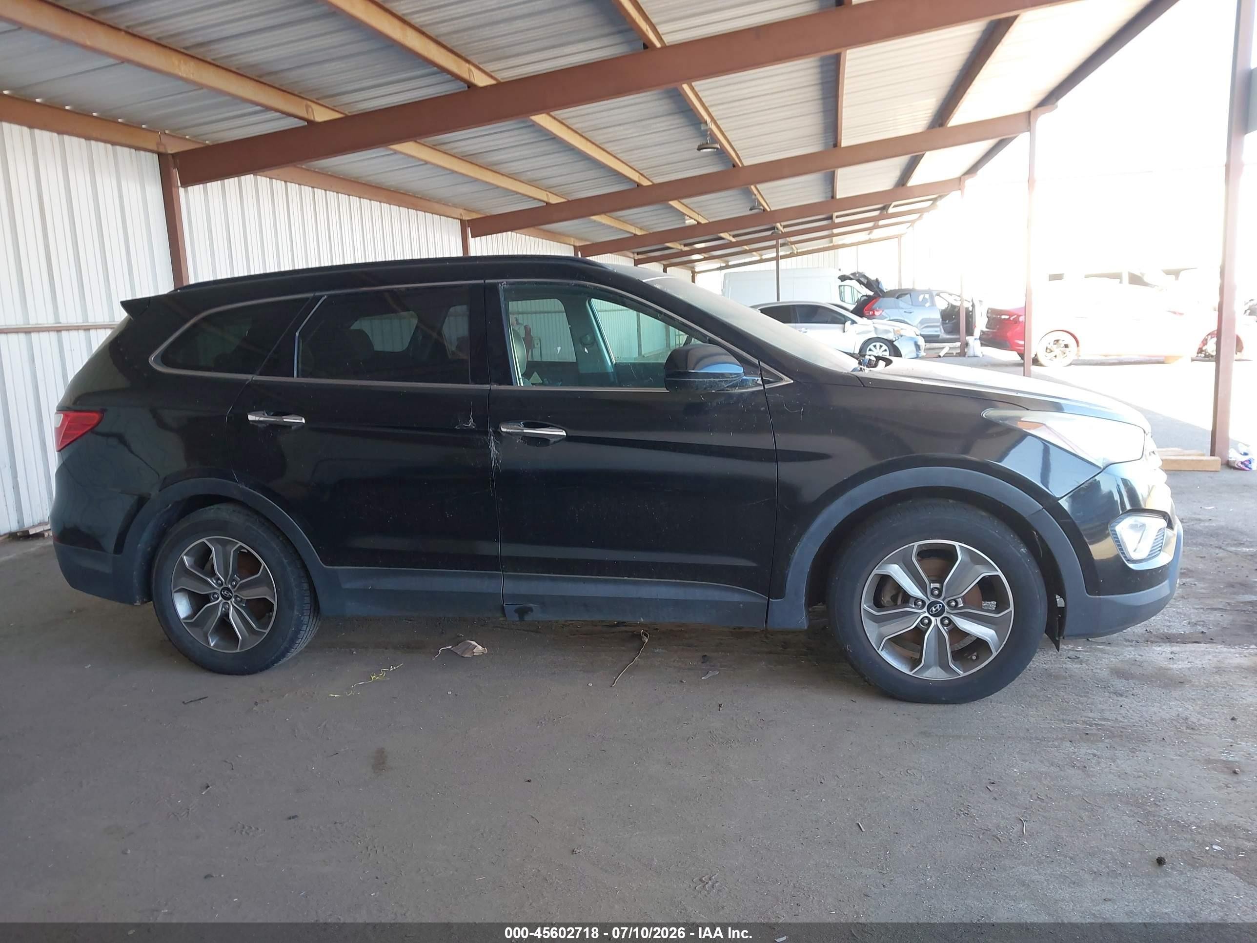 2014 Hyundai Santa Fe Gls Black vin: KM8SM4HF6EU037207