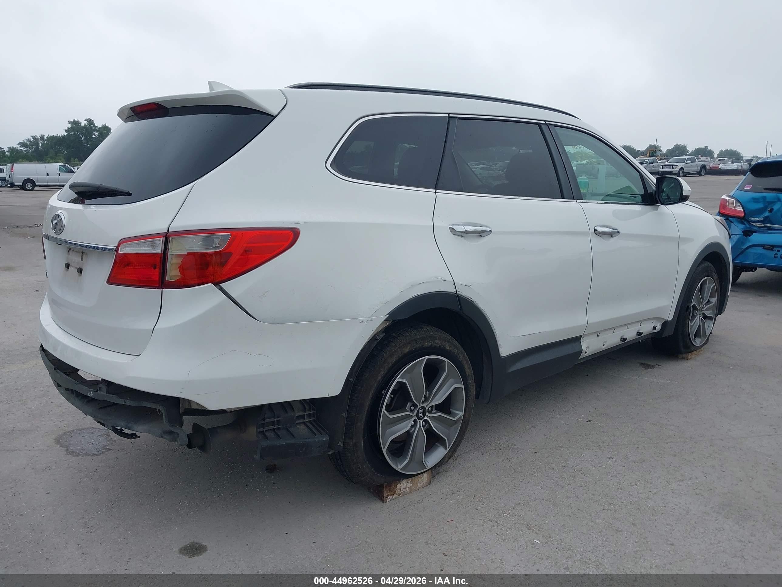 2015 Hyundai Santa Fe Gls White vin: KM8SM4HF6FU089566