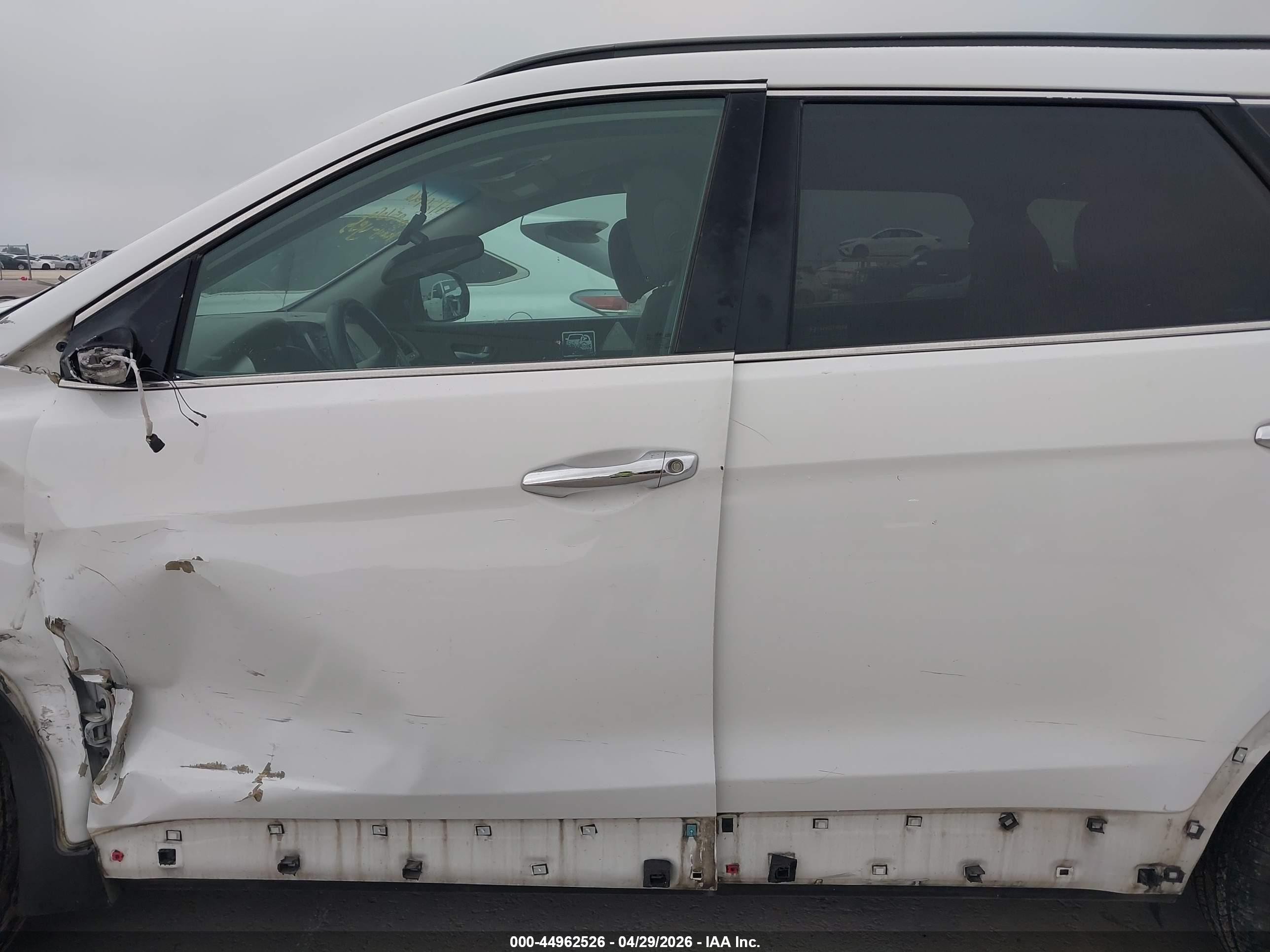 2015 Hyundai Santa Fe Gls White vin: KM8SM4HF6FU089566