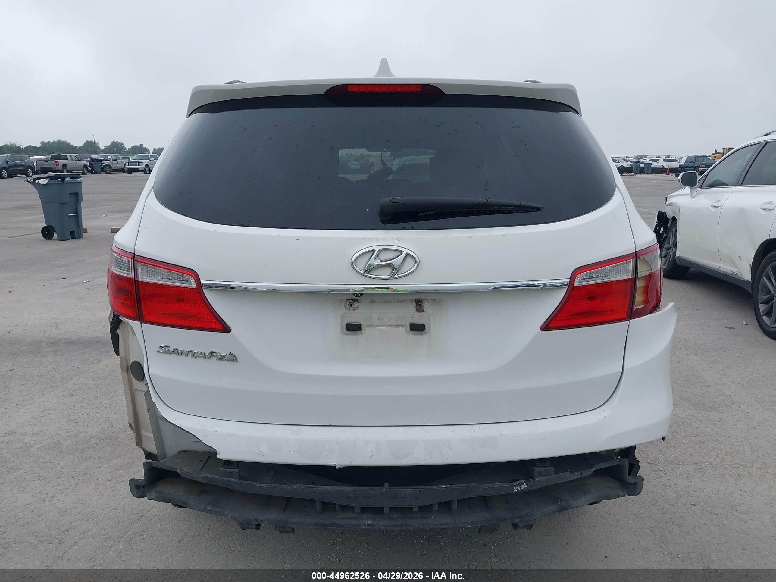2015 Hyundai Santa Fe Gls White vin: KM8SM4HF6FU089566