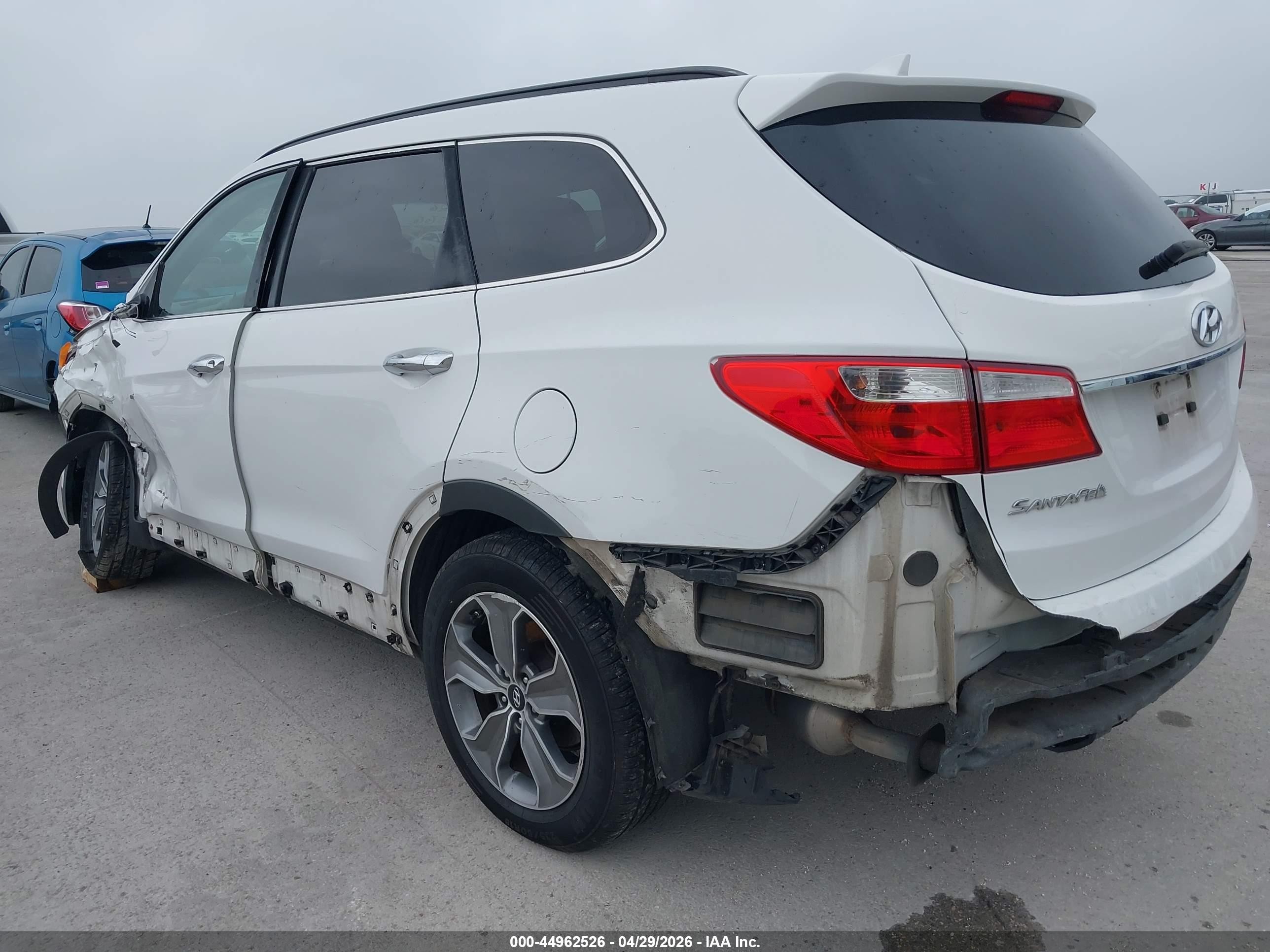 2015 Hyundai Santa Fe Gls White vin: KM8SM4HF6FU089566